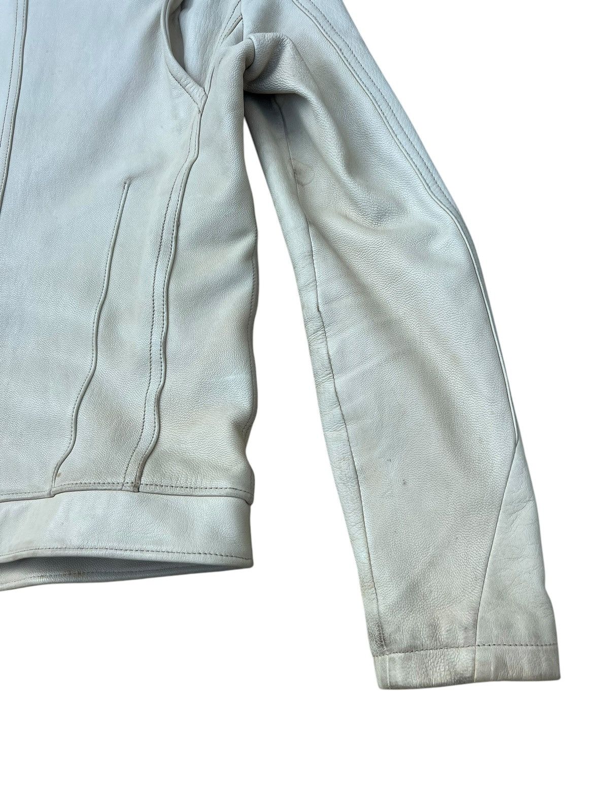 JACKROSE Jackrose Luv Maison Patina Stains Leather Racer Jacket Size US S / EU 44-46 / 1 - 24 Thumbnail