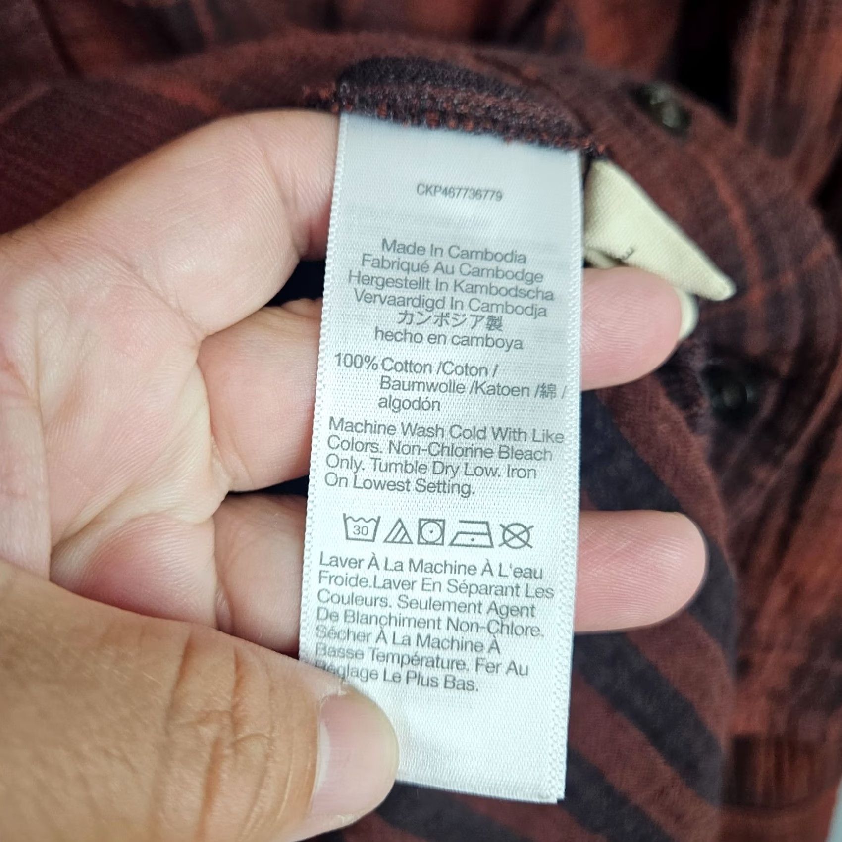 Madewell Madewell Shirt 1X Flannel Plaid Burnished Mahogany Brown Button Down Womens Size 1X Regular All Seasons Vintage: No Size XL / US 12-14 / IT 48-50 - 5 Thumbnail