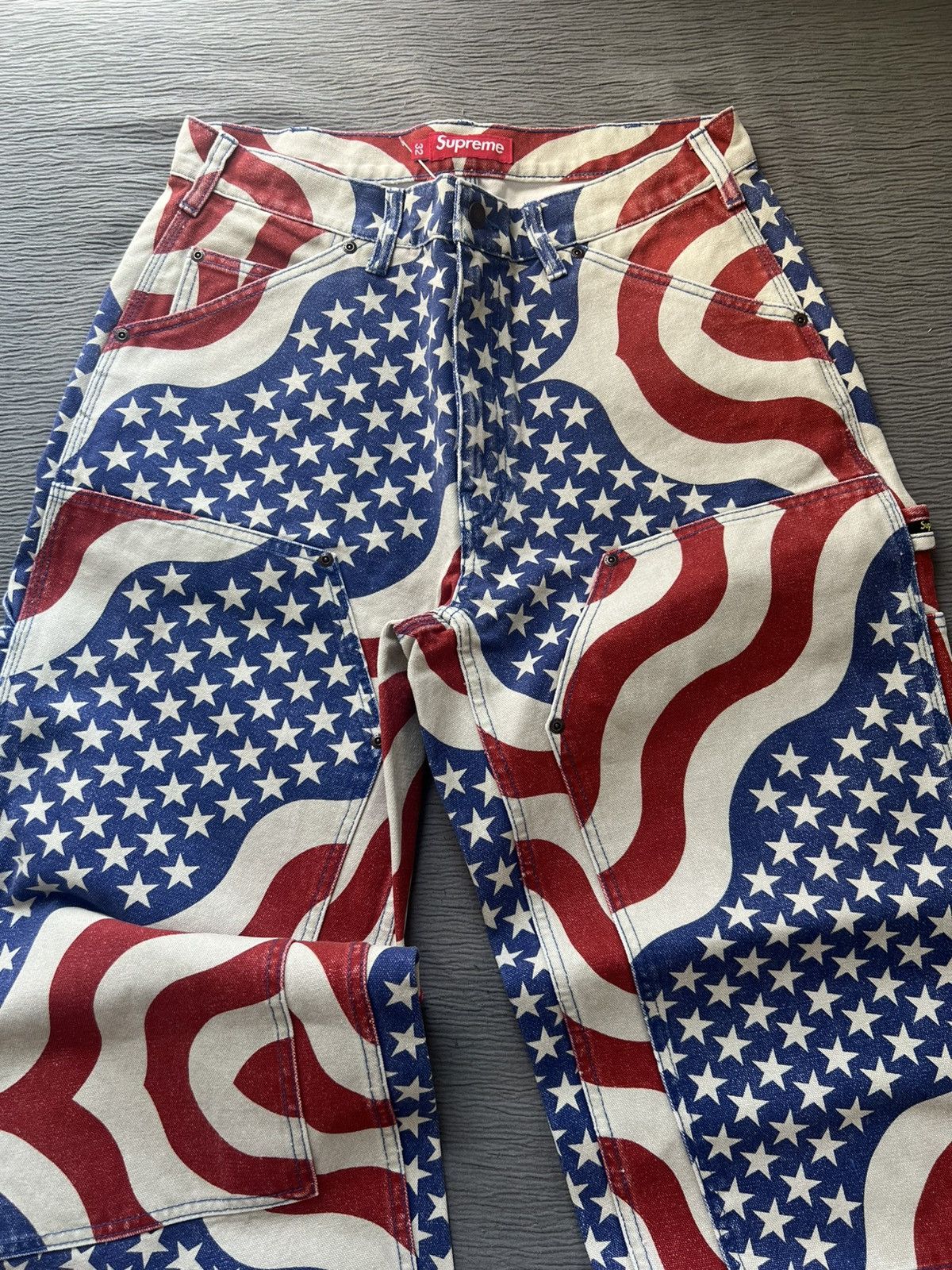 Supreme Supreme Flag Double Knee Painter Pant Size 32 Size US 32 / EU 48 - 4 Thumbnail