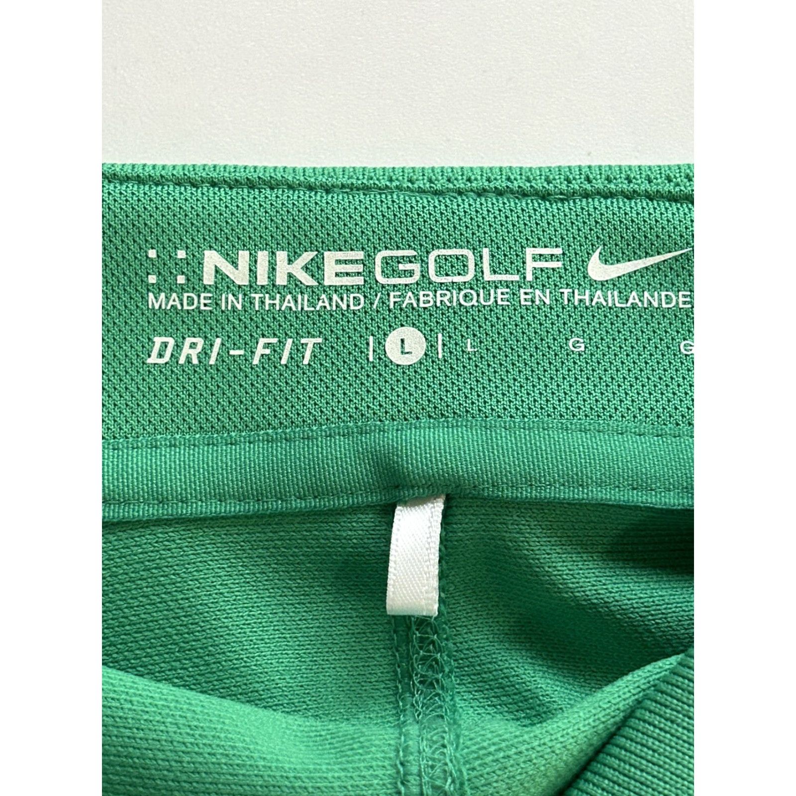 Nike Nike Dri-Fit Golf Polo Shirt Womens Large Green Short Sleeve Athletic Regular Nike Golf Size 36" / US 14 / IT 50 - 5 Thumbnail