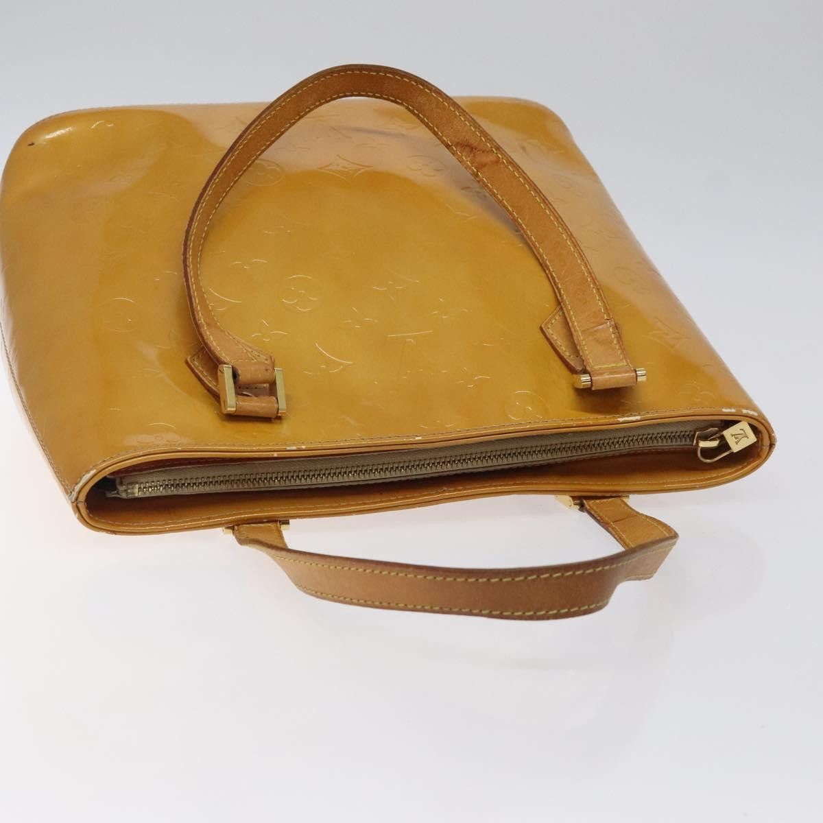 Louis Vuitton LOUIS VUITTON Monogram Vernis Houston Hand Bag Beige M91004 Size ONE SIZE - 6 Thumbnail