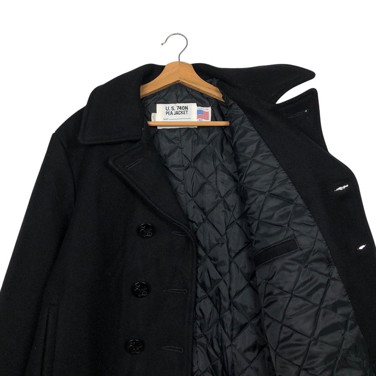Schott 📌Vintage Wool Pea Jacket US 740N Schott Made in Usa Size US M / EU 48-50 / 2 - 13 Thumbnail