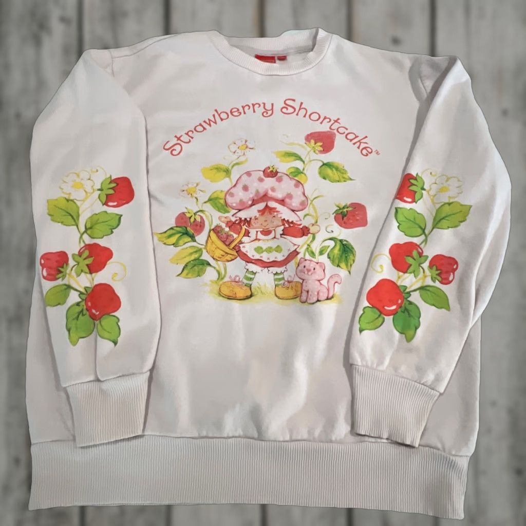 Pinko Vintage Strawberry Shortcake Sweatshirt Womans Size Small Pale Pink Graphics Size S / US 4 / IT 40 - 1 Thumbnail