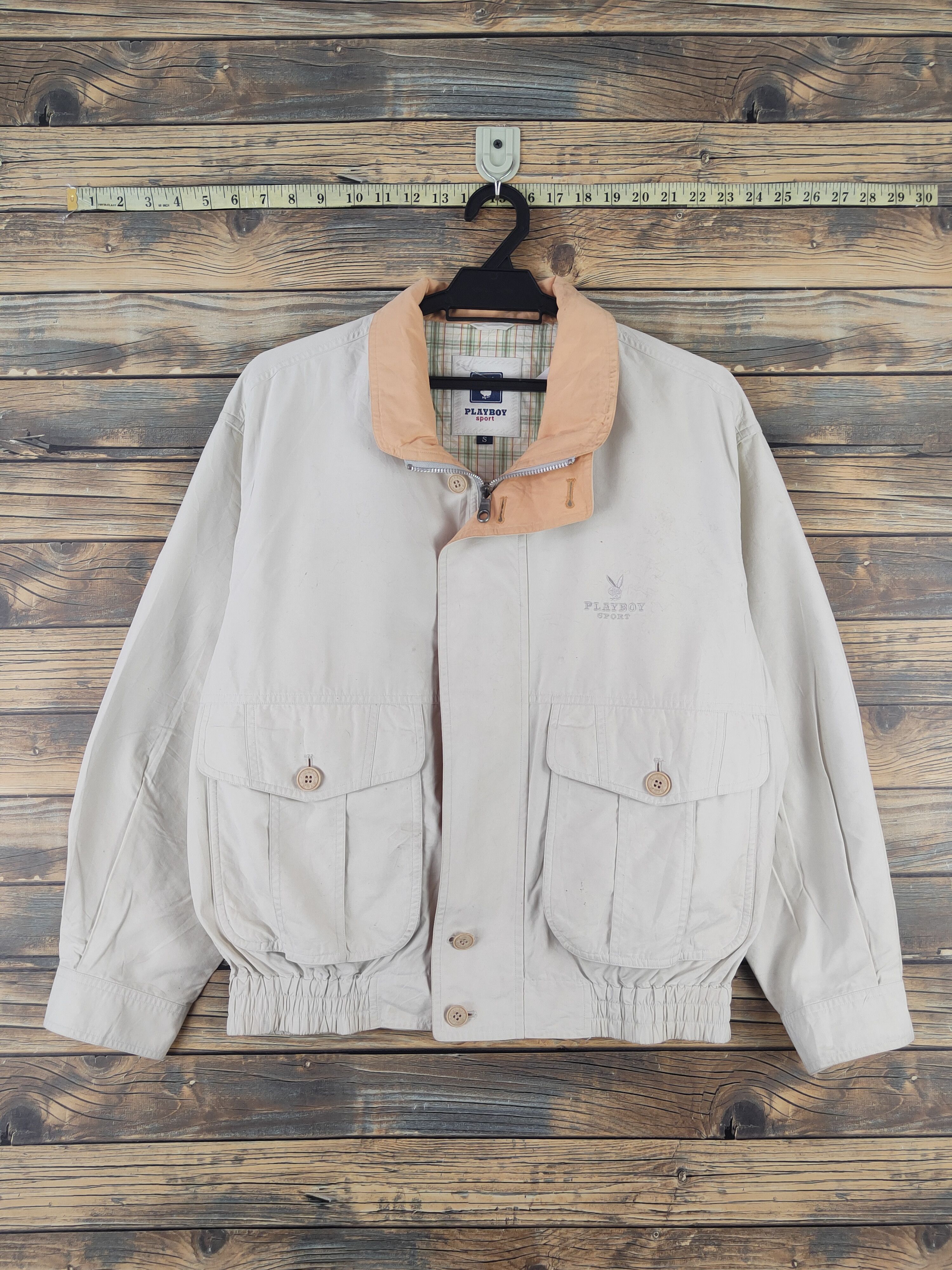Playboy Playboy vintage Ivory Sportswear Bombers jacket #W2250 Size US S / EU 44-46 / 1 - 1 Thumbnail