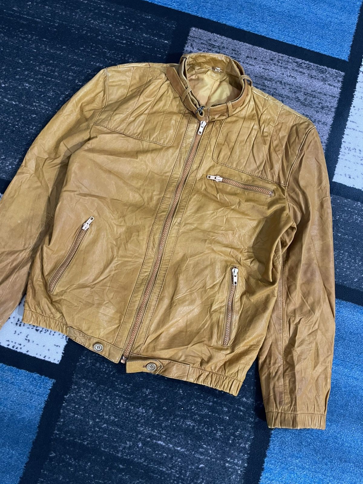 Vintage Vintage Unbrand Cow Leather Jacket Size US L / EU 52-54 / 3 - 3 Thumbnail
