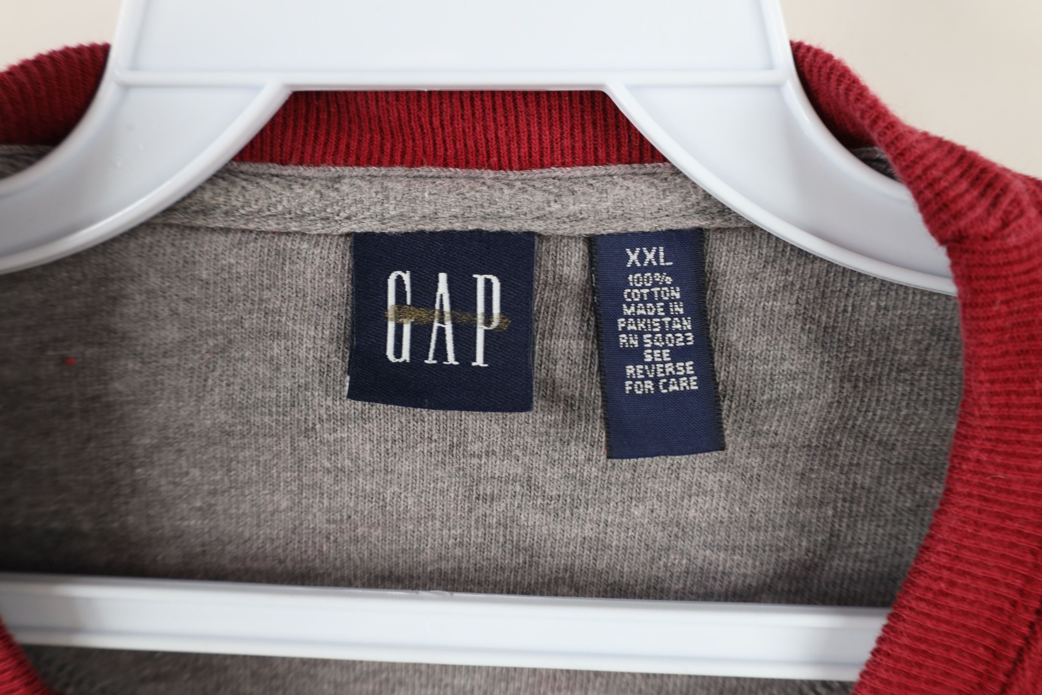 Gap × Vintage Vintage 90s Gap Ribbed Knit Striped Long Sleeve T-Shirt Size US XXL / EU 58 / 5 - 7 Thumbnail