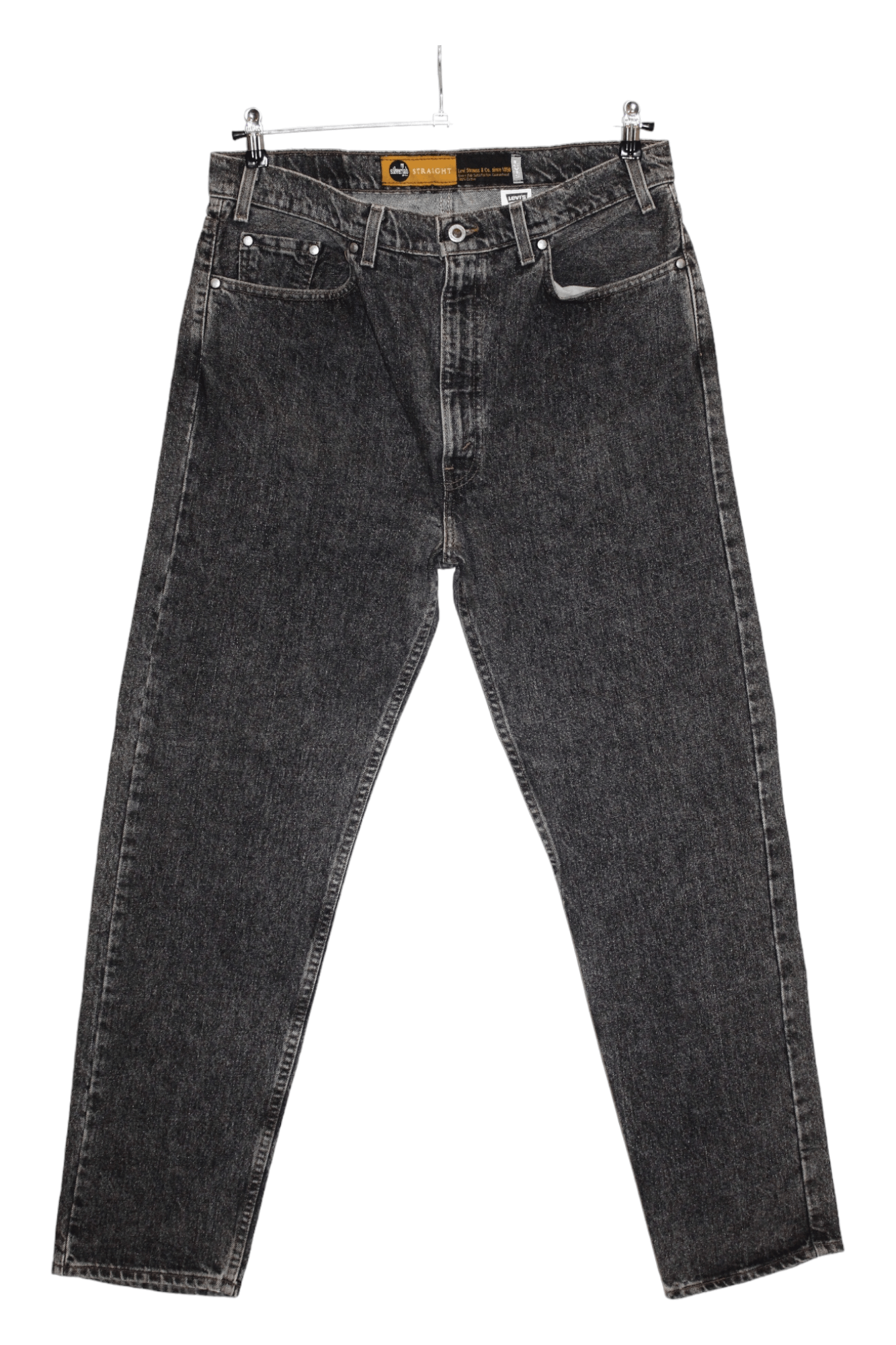 image of Levis x Levis Vintage Clothing '93 Levi's Silvertab 549 Baggy Stonewash Black Jeans, Men's (Size 37