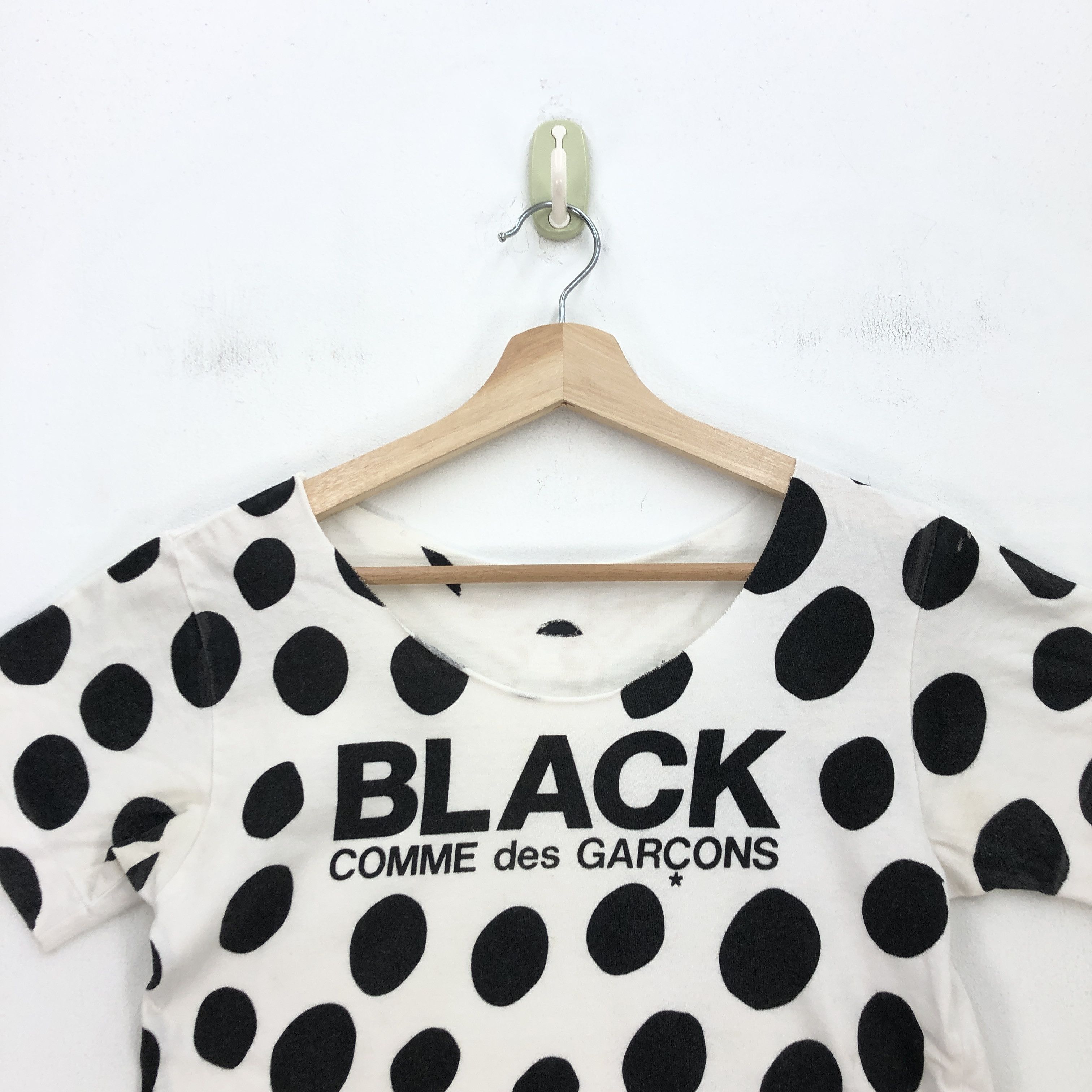 Comme des Garcons × Vintage Vintage Y2K Comme des Garcon T Shirt Polka Dot Black Tees Size US XS / EU 42 / 0 - 3 Thumbnail