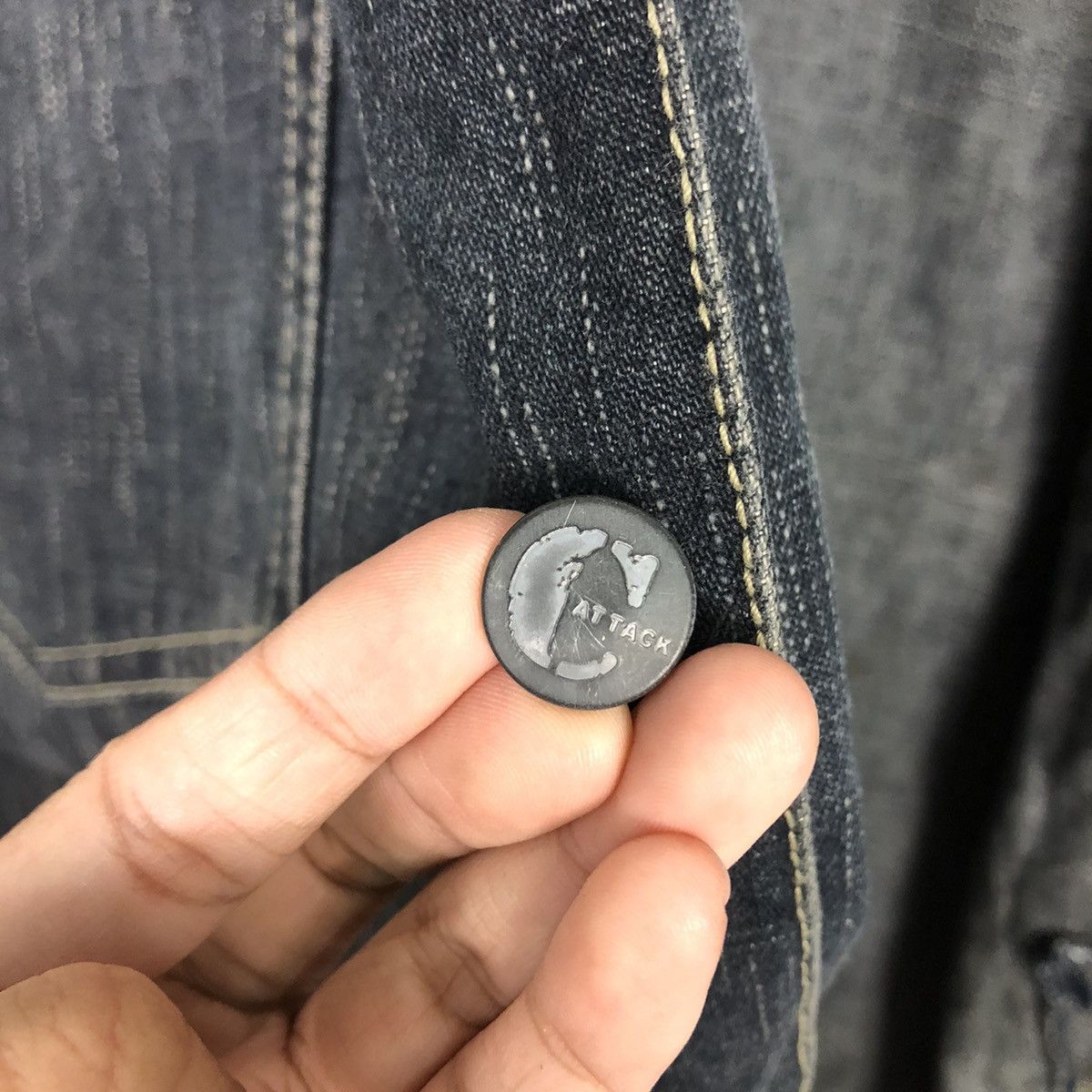 Japanese Brand 📌Vintage Biker Jacket Punk Design Counter Attack Size US M / EU 48-50 / 2 - 14 Thumbnail