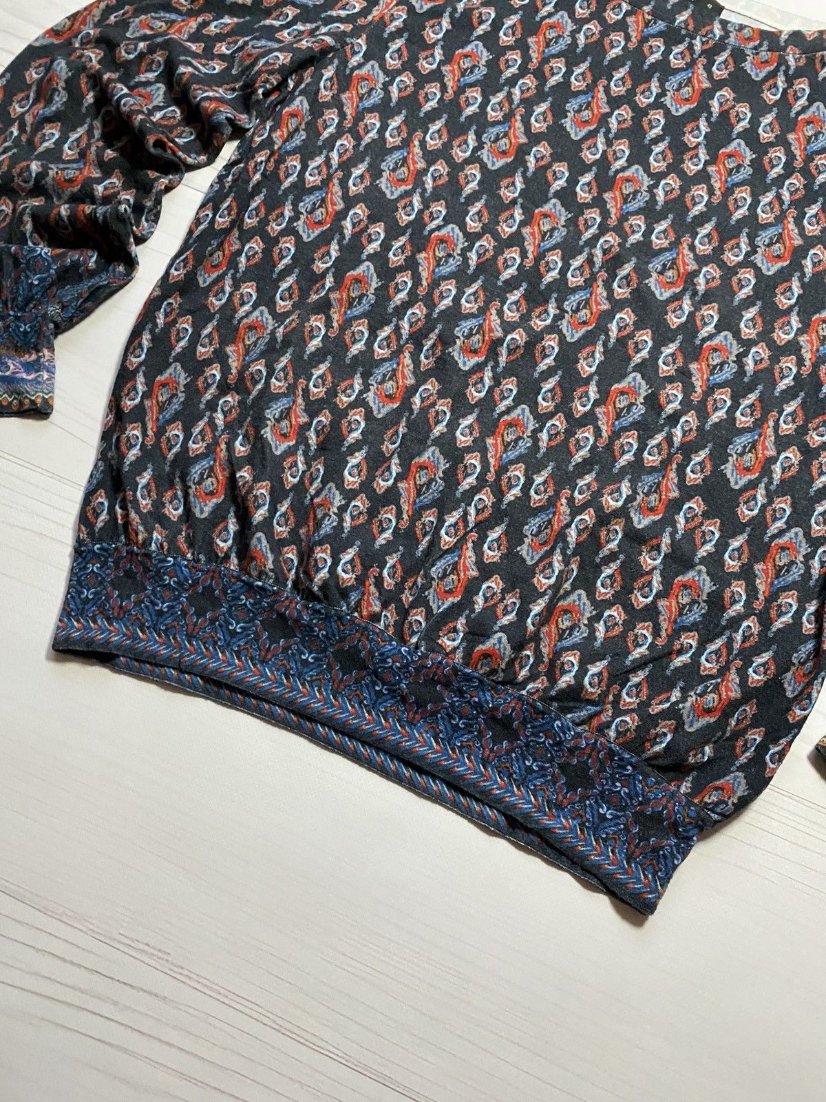 Designer IVKO printed ornament pattern pullover sweater designer Size M / US 6-8 / IT 42-44 - 10 Thumbnail
