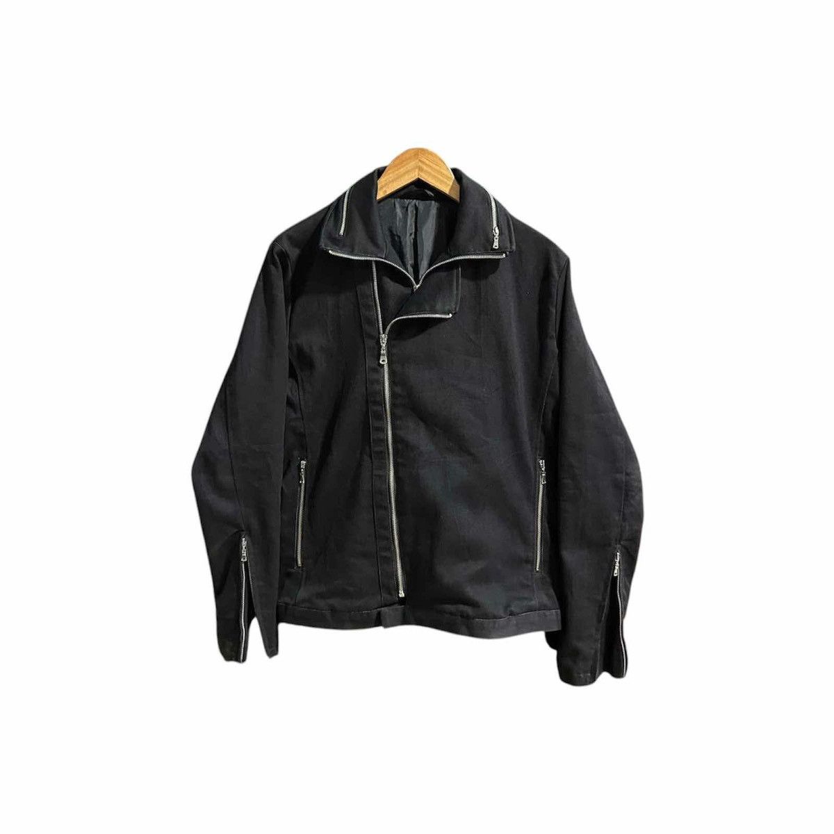 If Six Was Nine 🔥Y2K Archive Semantic Design Double Zipper Jacket Goth Punk Size US M / EU 48-50 / 2 - 11 Thumbnail