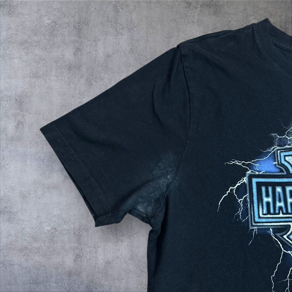 Harley Davidson Harley Davidson Big Logo Lighting T shirt Tee Black Size US L / EU 52-54 / 3 - 3 Thumbnail
