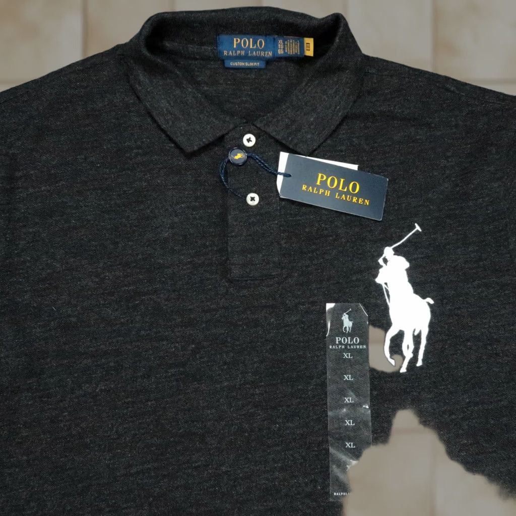 Polo Ralph Lauren Polo Ralph Lauren Shirt Mens XL Black Heather Slim Fit Big Pony Size US XL / EU 56 / 4 - 1 Thumbnail