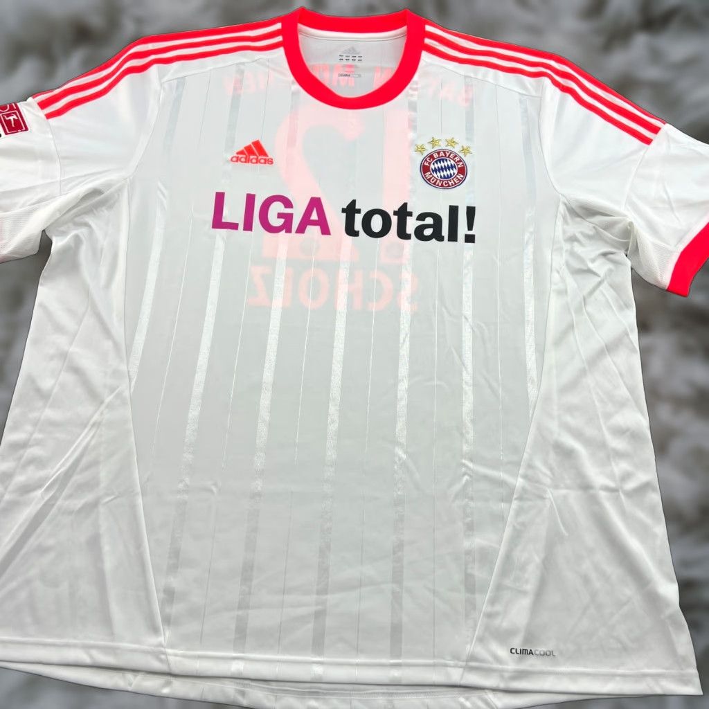 Adidas adidas Bayern Munich 2012 2013 Away Football Jersey Mens 3XL Shirt Soccer White Size US XXL / EU 58 / 5 - 1 Thumbnail