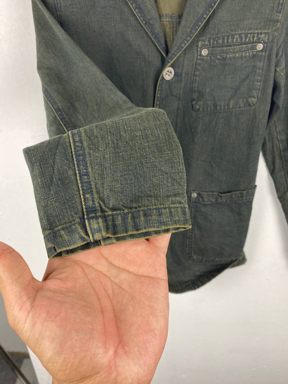 Japanese Brand gaminerie japanese brand double collar denim jacket Size US S / EU 44-46 / 1 - 6 Thumbnail