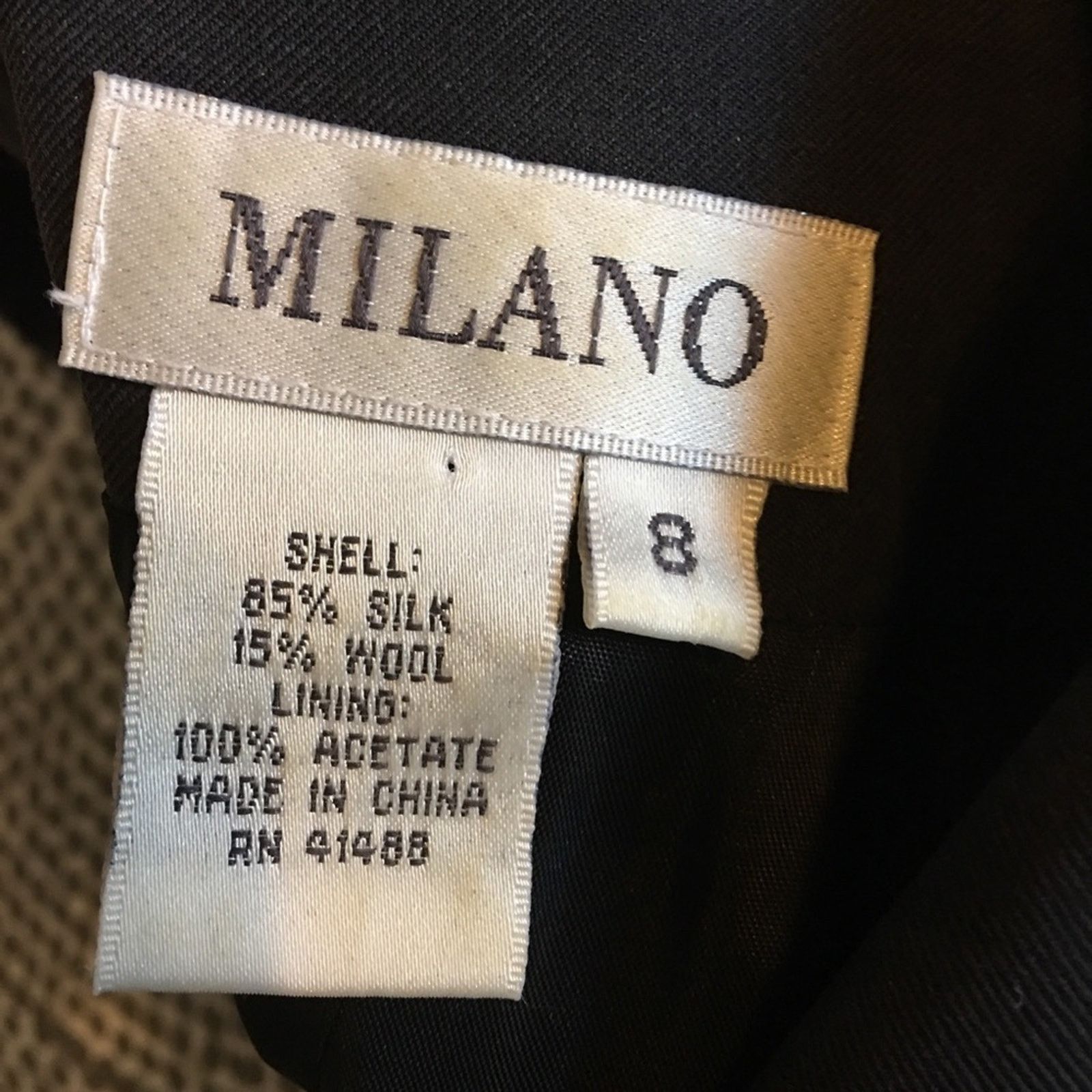 Other Milano black silk pink embroidery skirt suit Size M / US 6-8 / IT 42-44 - 8 Thumbnail