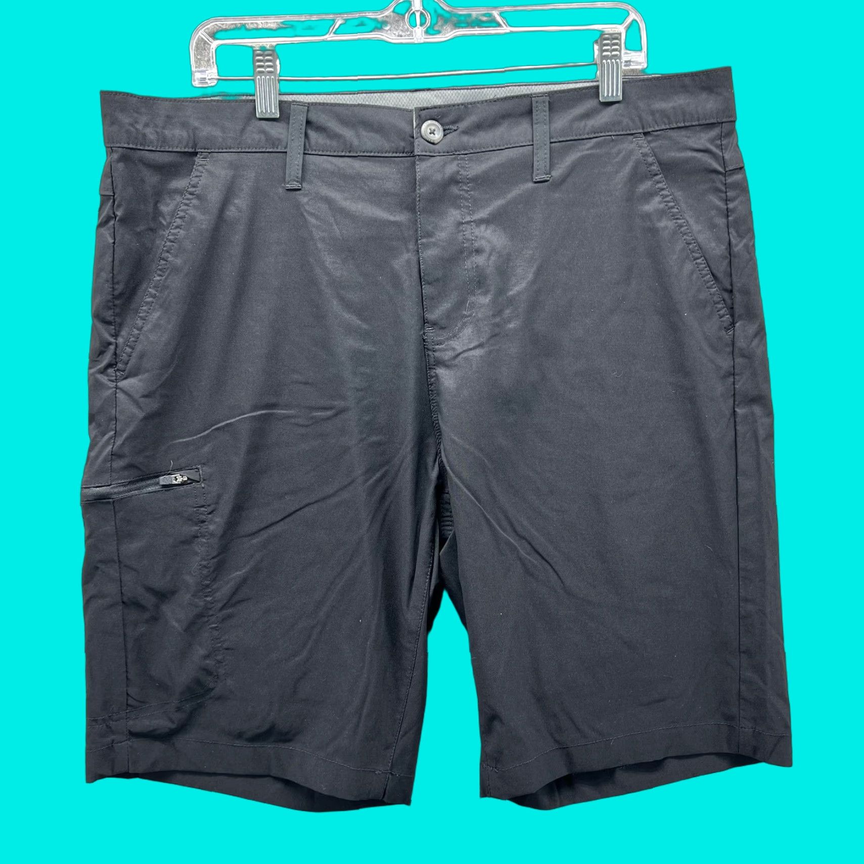 Eddie Bauer Eddie Bauer Shorts Mens 36 Black Nylon Stretch Hiking Zip Pocket 10 Inseam Size US 36 / EU 52 - 1 Thumbnail