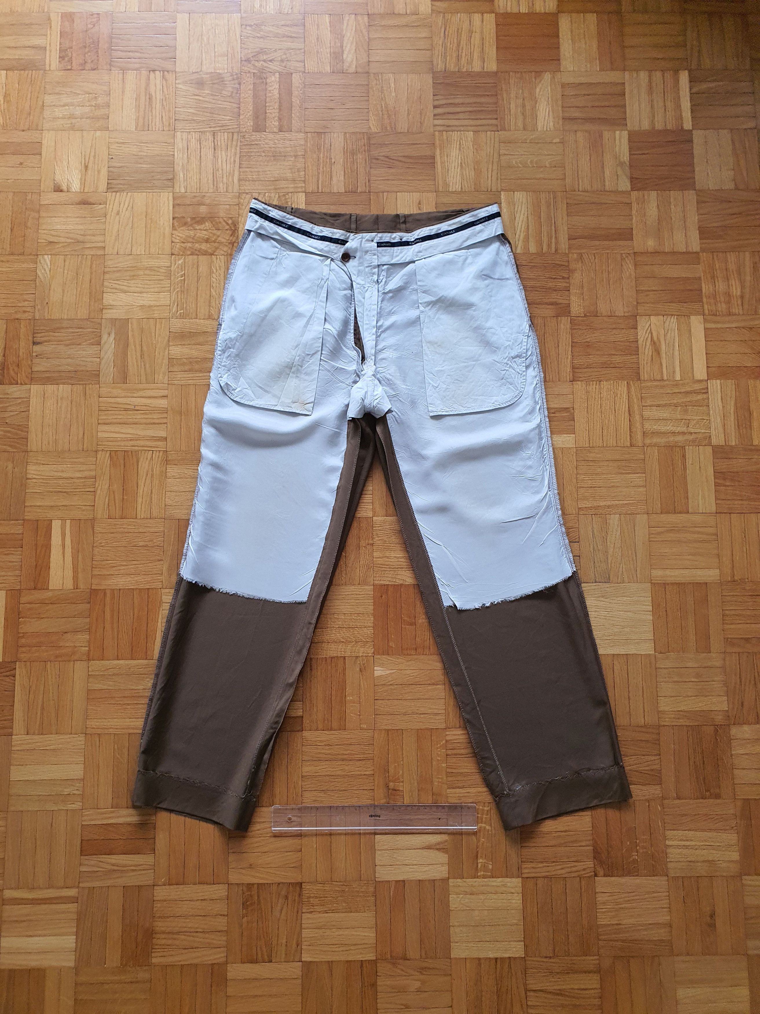 Canali Vintage Pants Trousers - Light, Pleated - Sz EU IT 52, W36 Size 36S - 9 Thumbnail