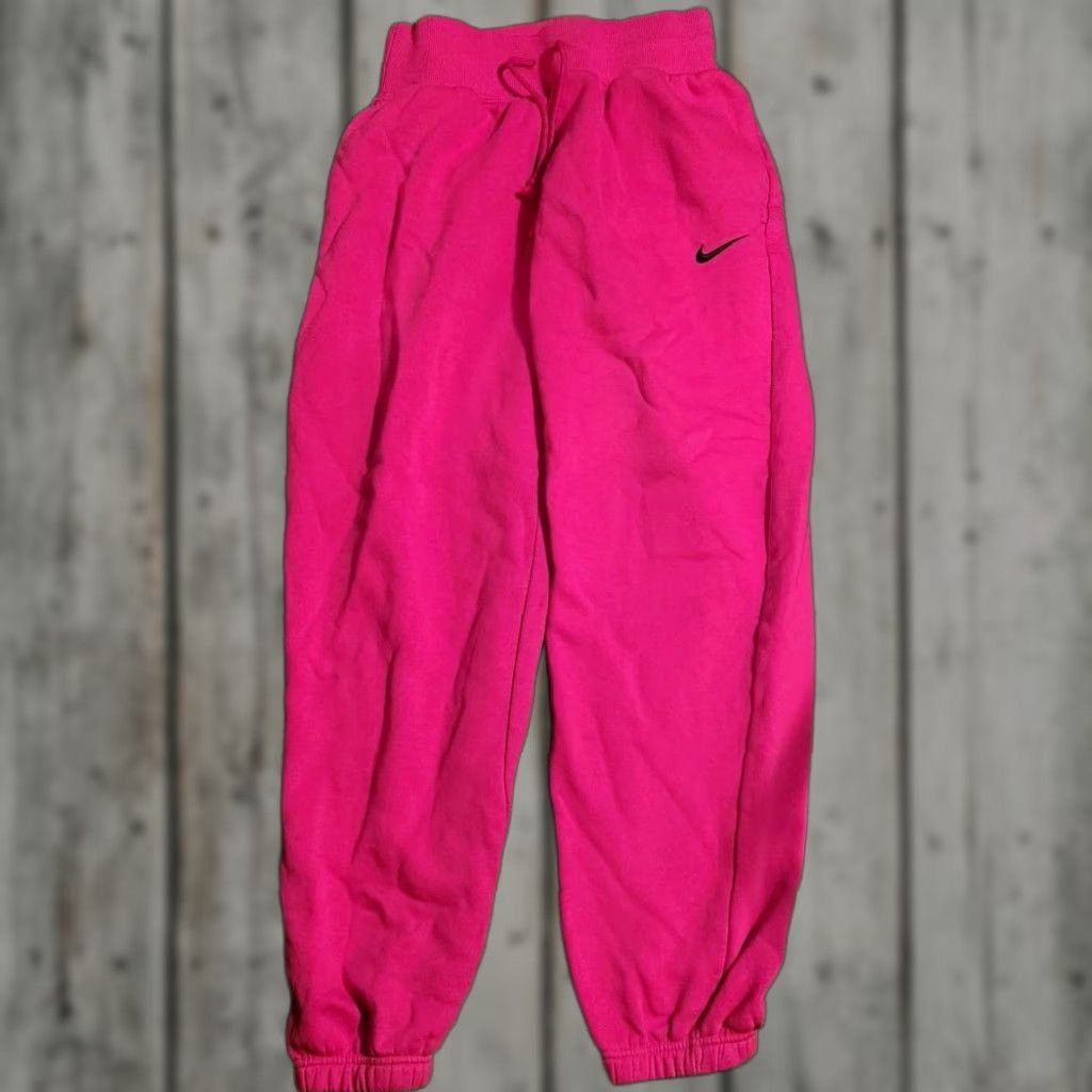 Nike Nike Phoenix Fleece Sweatpants Women's S Relaxed High-Waisted Tapered Pink Logo Streetwear Comfort May be Travel Casual Size 28" / US 6 / IT 42 - 1 Thumbnail