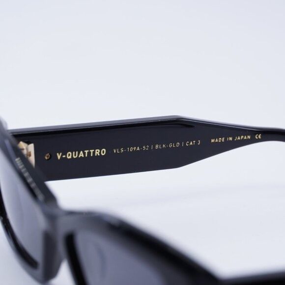 Valentino Valentino V-QUATTRO VLS-109A Sunglasses Shiny Black Size ONE SIZE - 8 Thumbnail