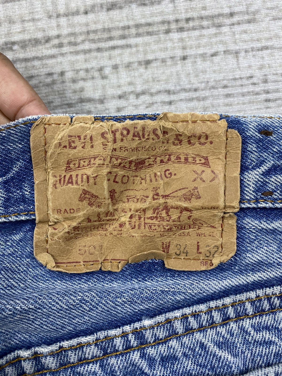 Levi's 🔥Vintage Levi’s 501 Blue Wash Denim Pants Size US 32 / EU 48 - 14 Thumbnail