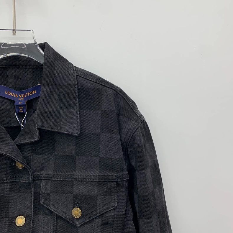 Louis Vuitton Louis Vuitton Black logo checkerboard jacket Size XS / US 0-2 / IT 36-38 - 3 Thumbnail