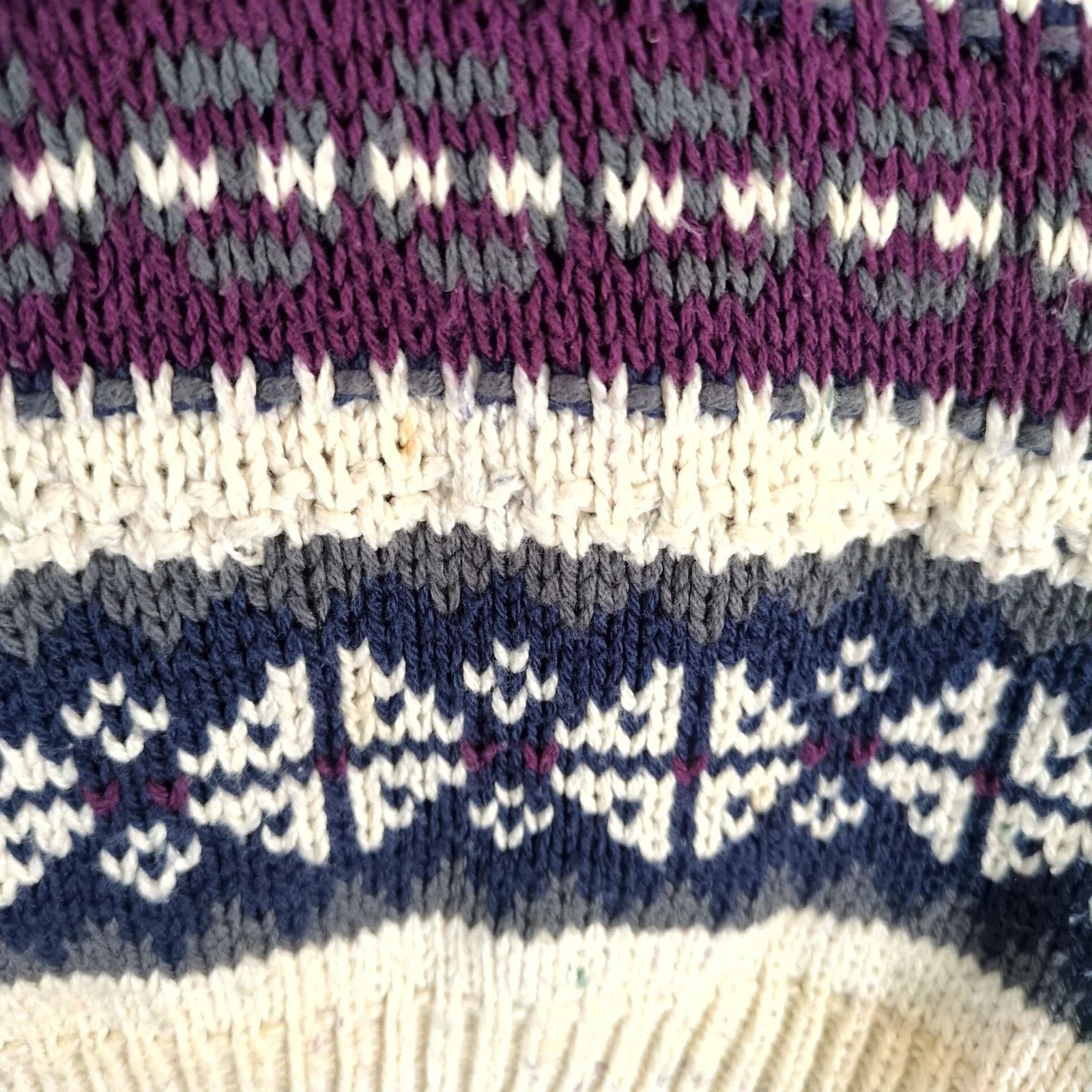 Vintage Nowell's Pullover Knit Fair Isle Sweater Men's M Cotton USA Size US M / EU 48-50 / 2 - 8 Thumbnail