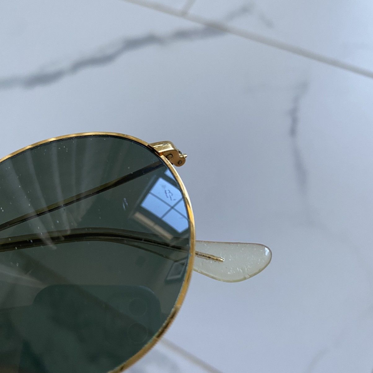 RayBan Vintage 1970s 70s Ray-Ban Round Gold Classic Sunglasses B&L Size ONE SIZE - 3 Thumbnail