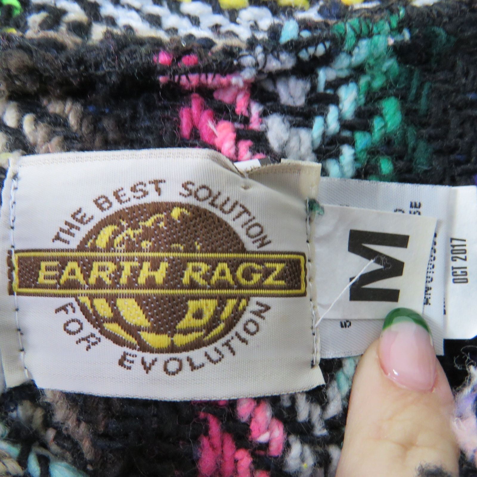 Vintage Vintage Earth Ragz Rainbow Drug Rug Pullover Jacket Medium Size US M / EU 48-50 / 2 - 3 Thumbnail