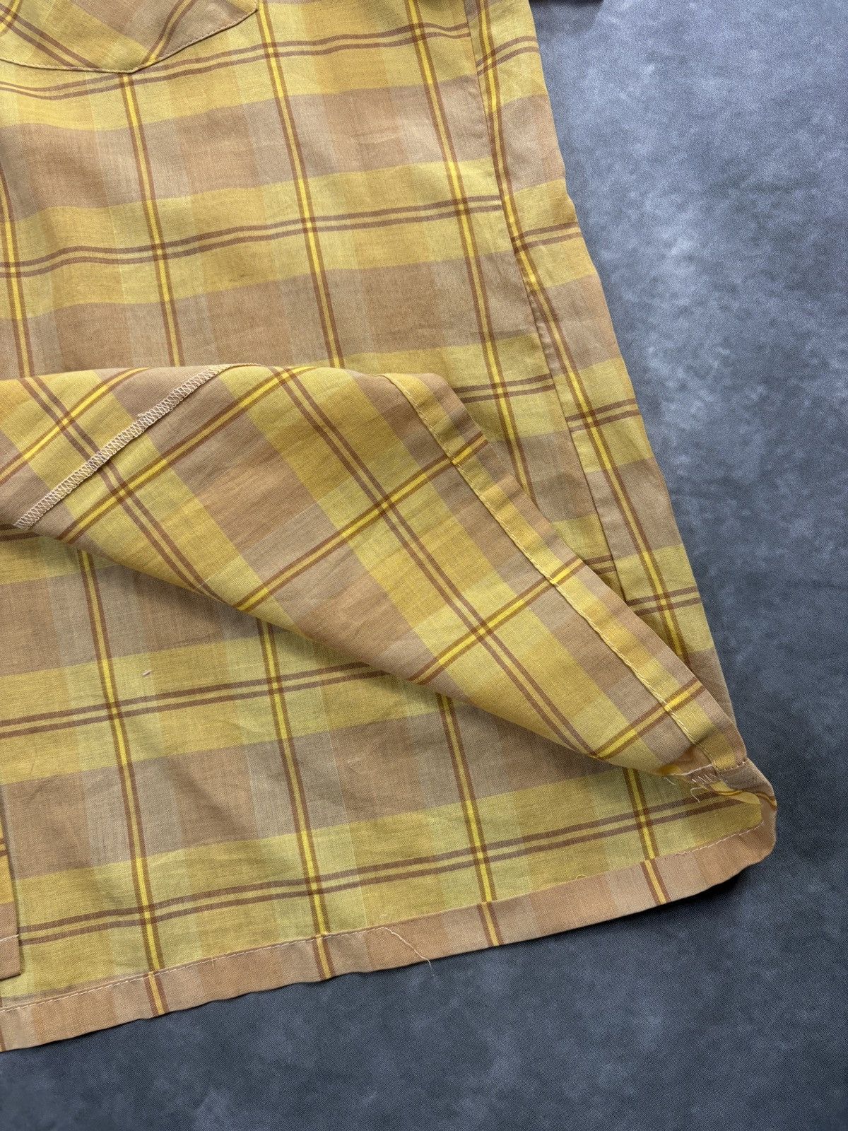 Van Heusen 1950s Van Heusen True Vintage Loop Collar Plaid Shortsleeve Size US S / EU 44-46 / 1 - 10 Thumbnail