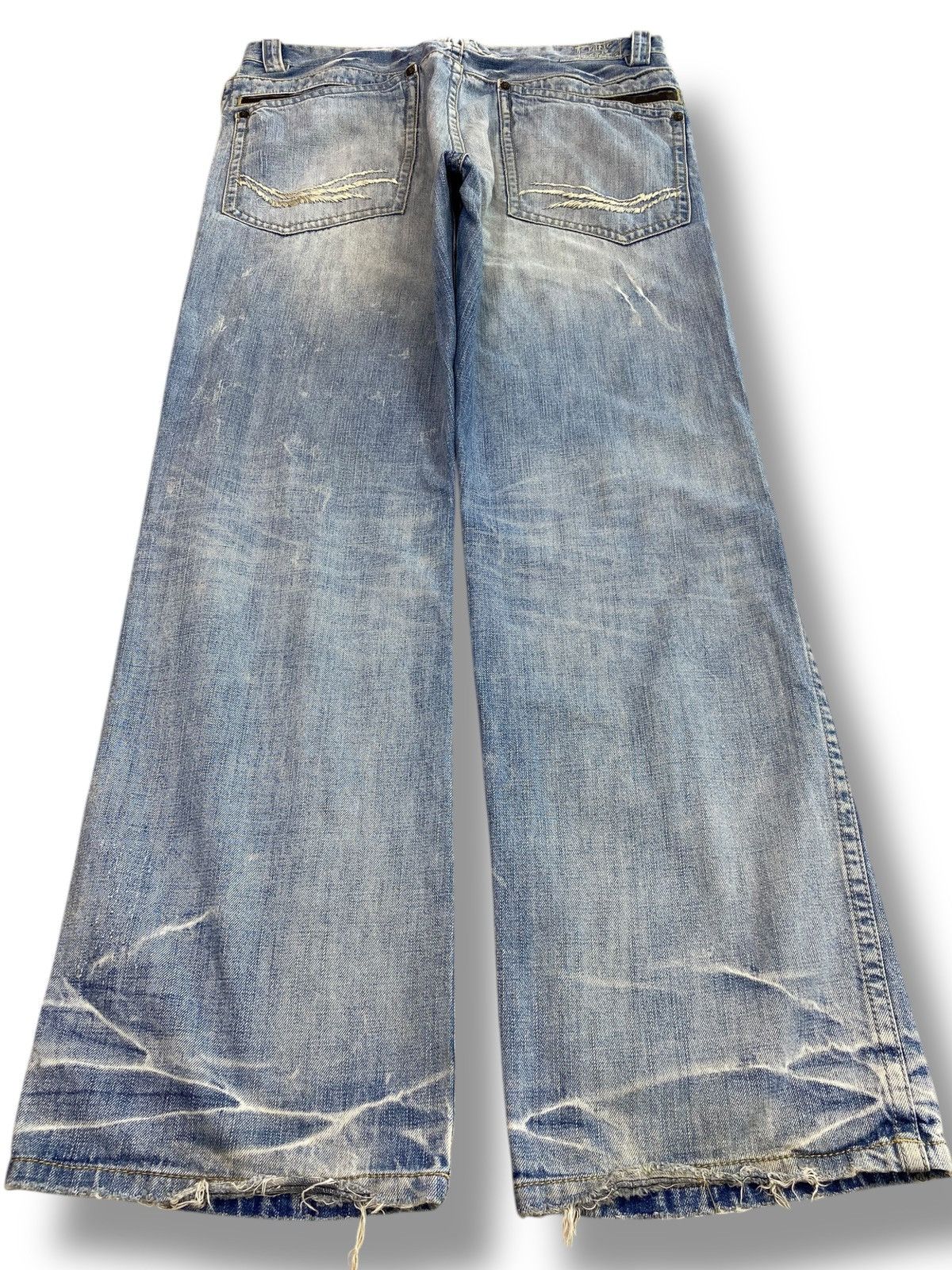 Japanese Brand Japanese Brand Faded Wash Style Straight Leg Jeans Size US 36 / EU 52 - 3 Thumbnail