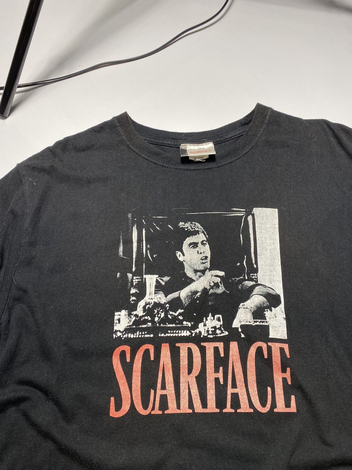 Vintage SCARFACE Tony Montana vintage t shirt heavy cotton Size US XL / EU 56 / 4 - 4 Thumbnail