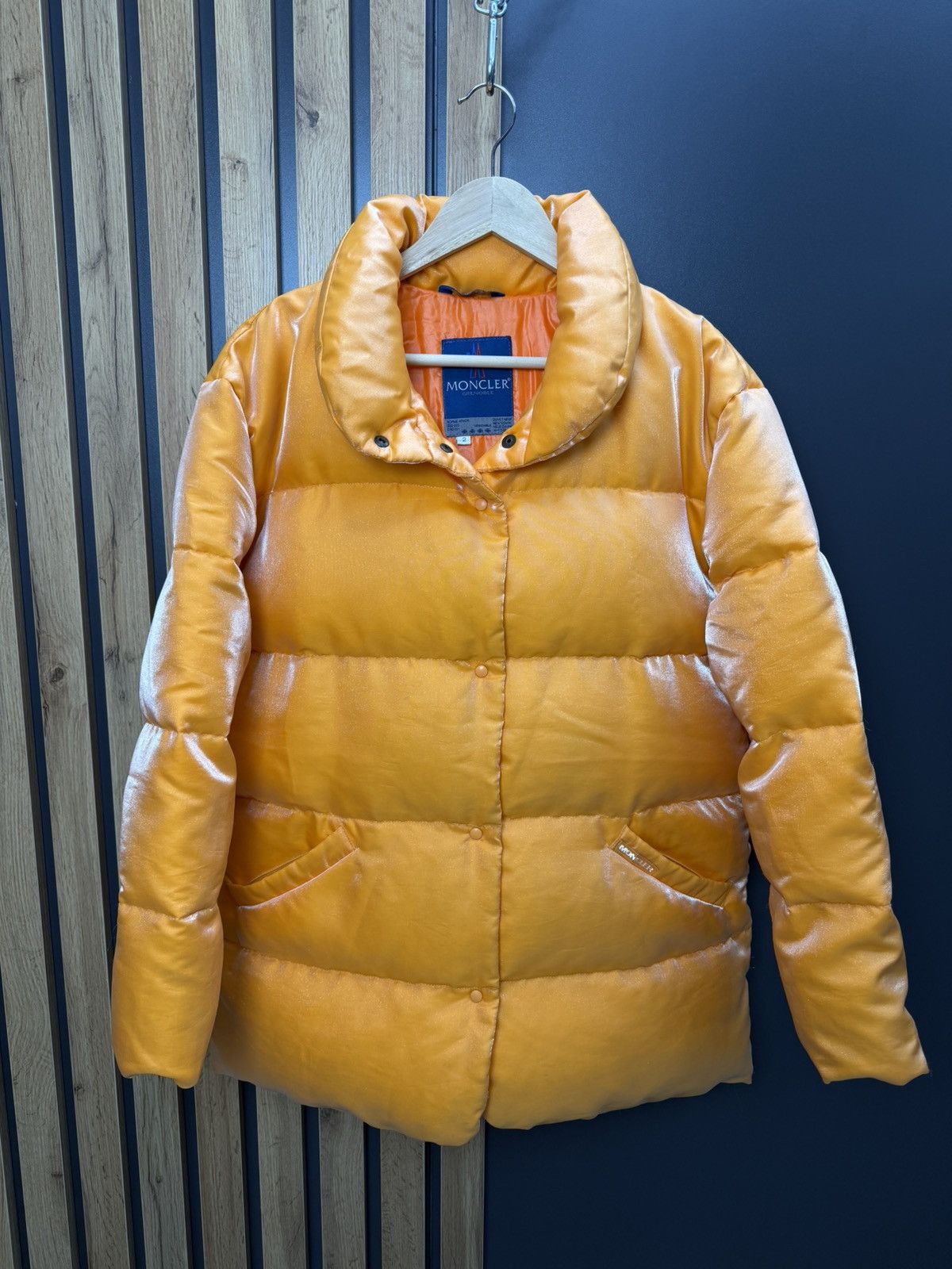 Moncler Grenoble Moncler Grenoble Women’s Orange Down Puffer Jacket Size 2 Size M / US 6-8 / IT 42-44 - 1 Thumbnail