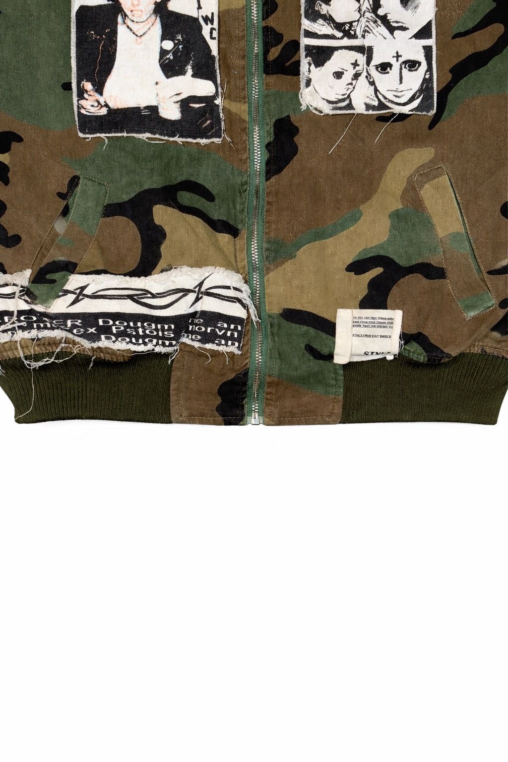 Japanese Brand Raf simons riot style x Y2K x camo Bomber jacket Size US L / EU 52-54 / 3 - 5 Thumbnail