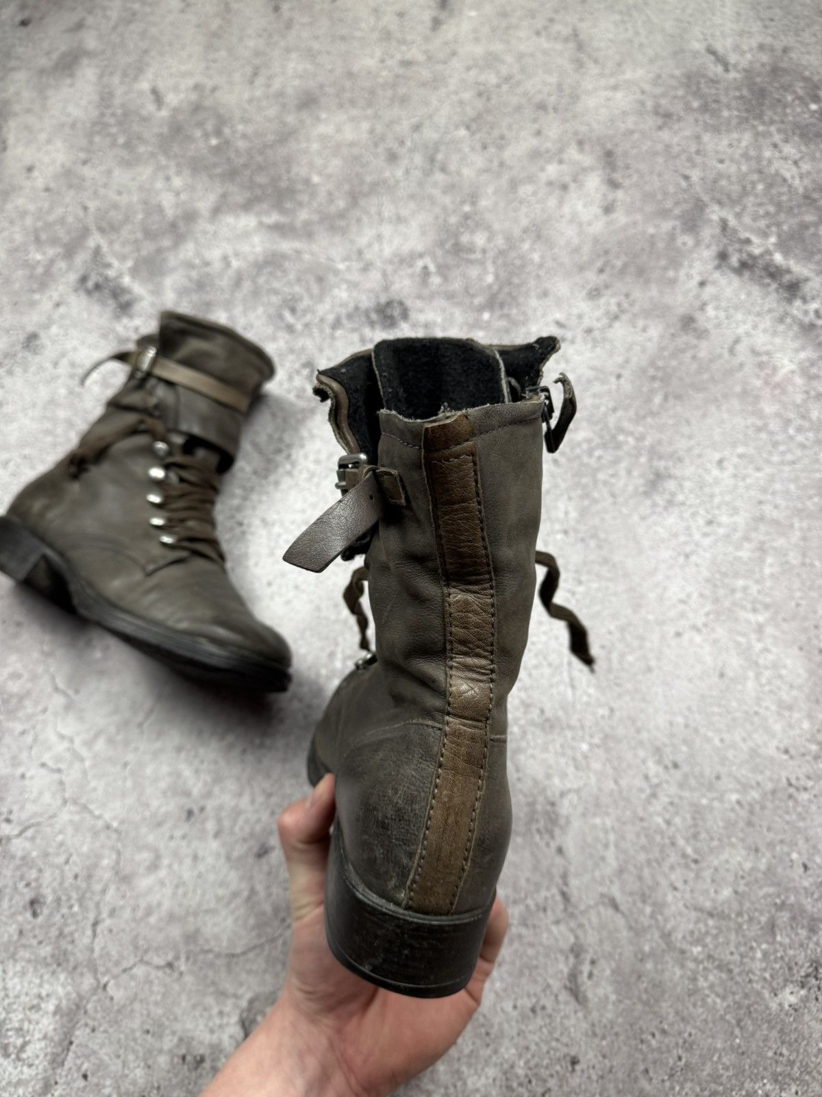 A.S.98 STRAPS BELTED A.S 98 style Boots Leather Style Rick Owens Size US 7.5 / IT 37.5 - 6 Thumbnail
