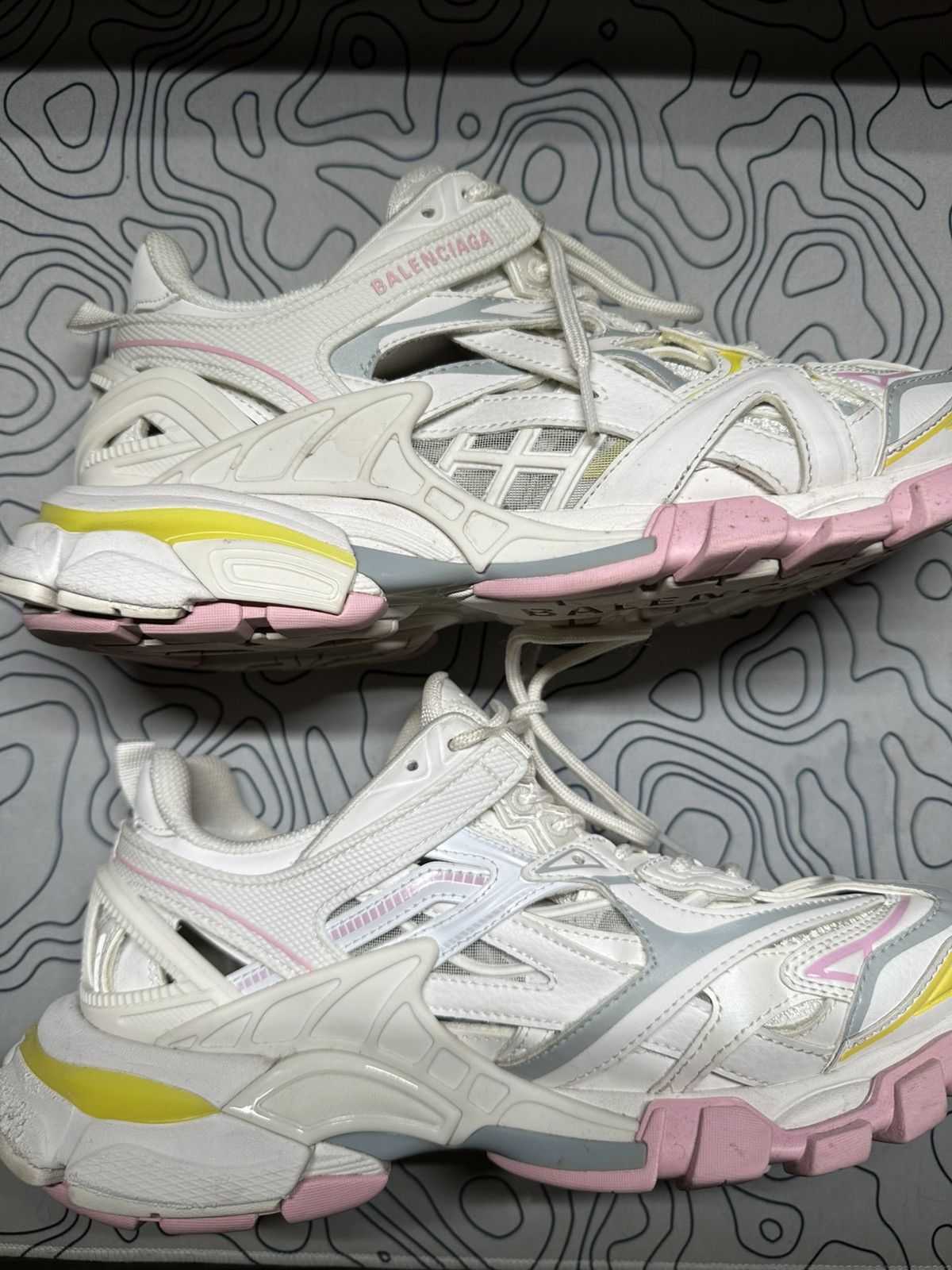 Balenciaga Balenciaga Track 2 Pink White Size US 9 / IT 39 - 3 Thumbnail