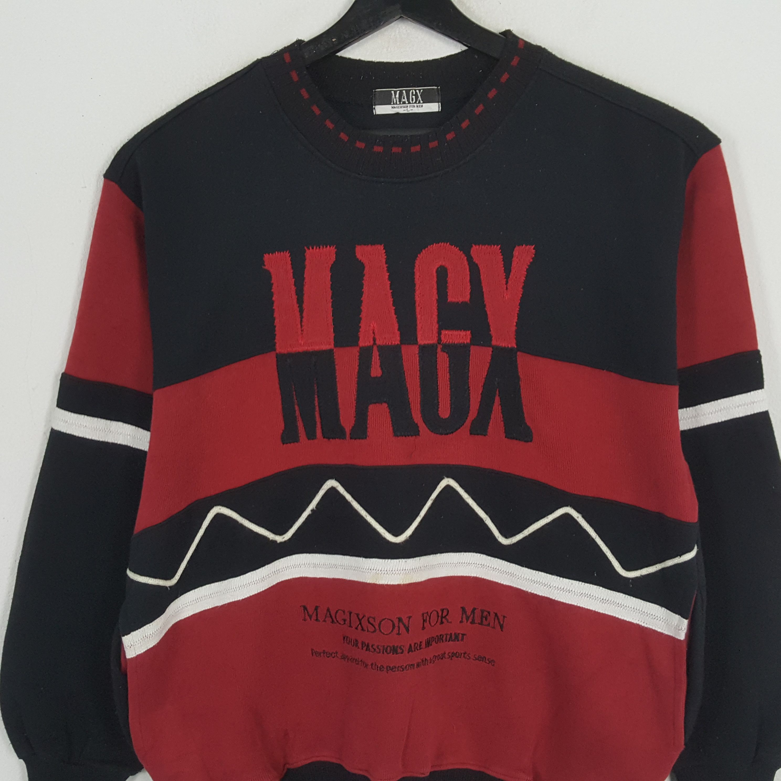 Vintage MAGIXSON FOR MEN Streetwear Style Sweatshirt Size US M / EU 48-50 / 2 - 2 Thumbnail