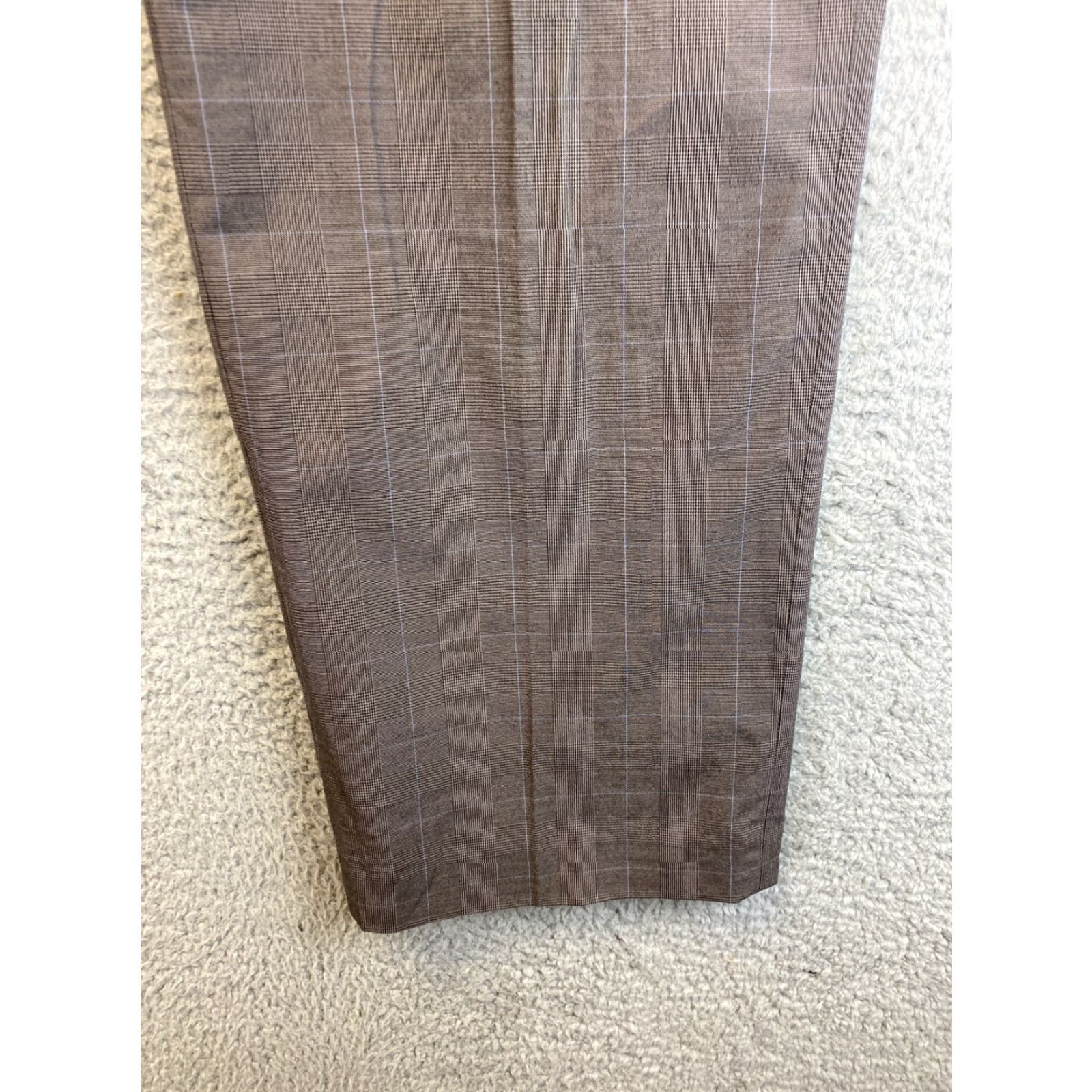 Banana Republic Banana Republic Emerson Chino Pants Men's 35x34 Flat Front Brown 92-49 Regular Fit Inseam 34 Size 35 Size US 35 - 3 Thumbnail