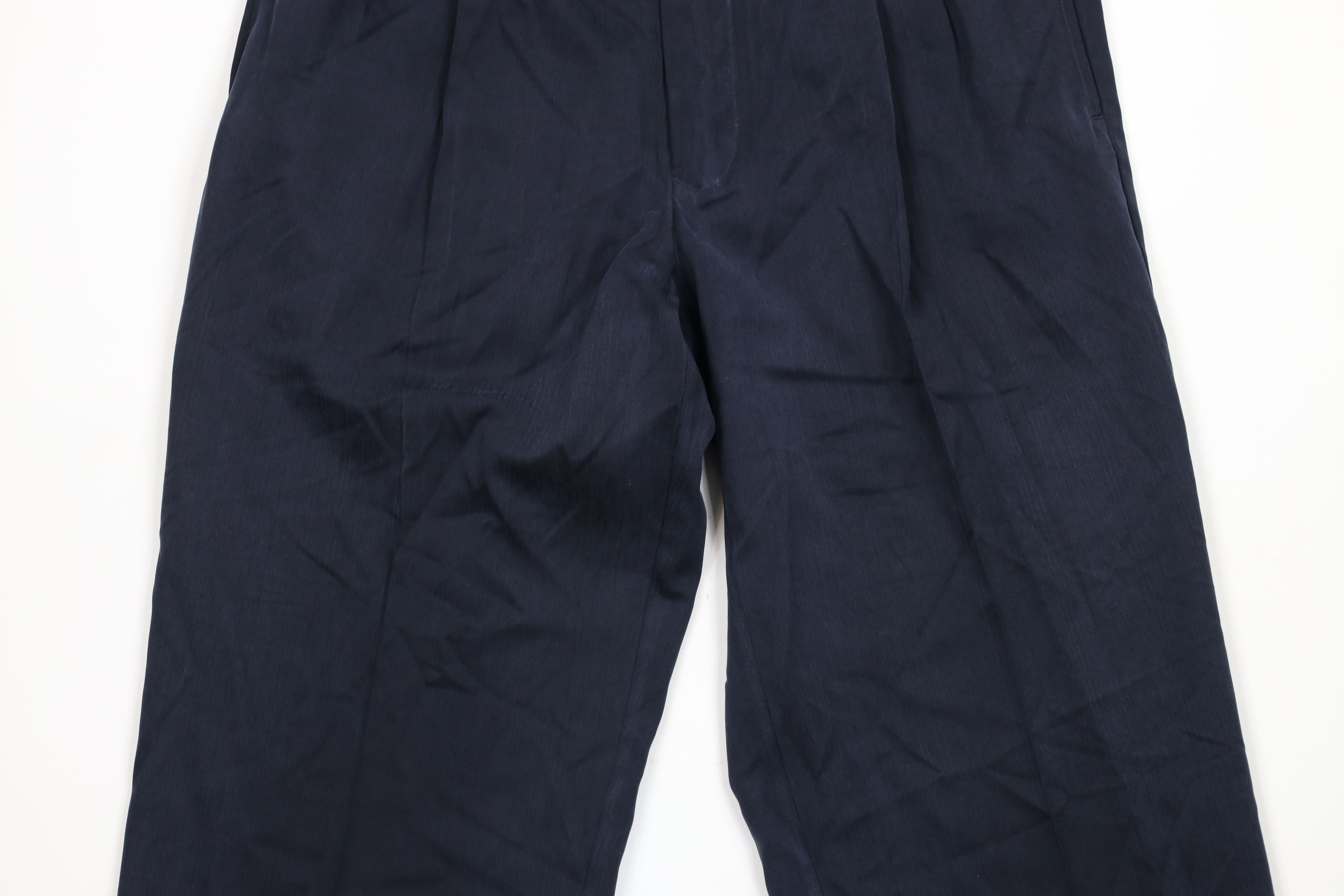 Tommy Bahama × Vintage Vintage Tommy Bahama Blend Wide Leg Chino Pants Navy Blue Size US 34 / EU 50 - 3 Thumbnail