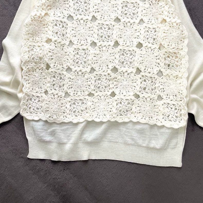 Comme des Garcons Comme Des Garcons Knitted floral cutout top Size M / US 6-8 / IT 42-44 - 3 Thumbnail