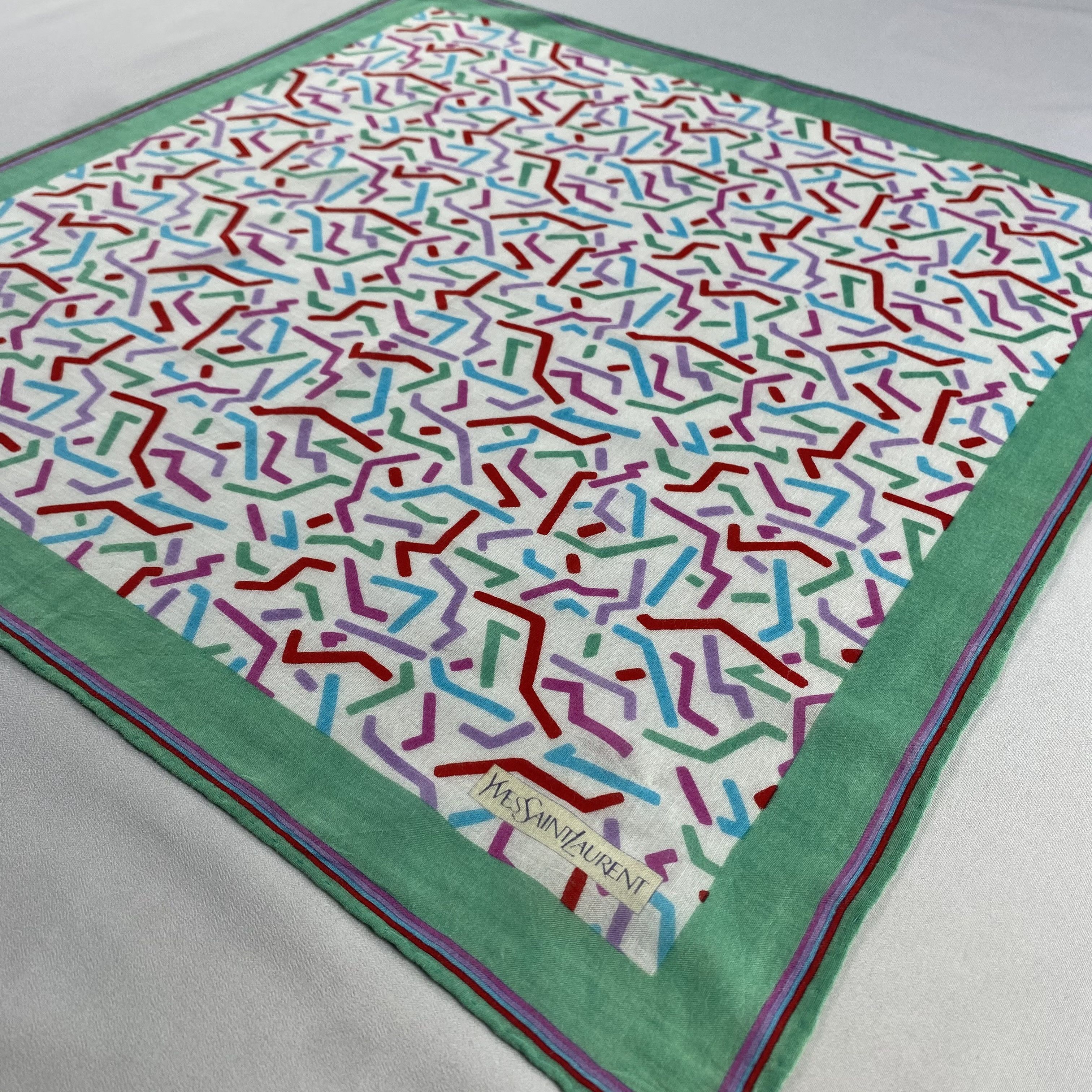 Vintage Yves Saint Laurent Handkerchief / Neckerchief / Bandana-P987 Size ONE SIZE - 2 Thumbnail