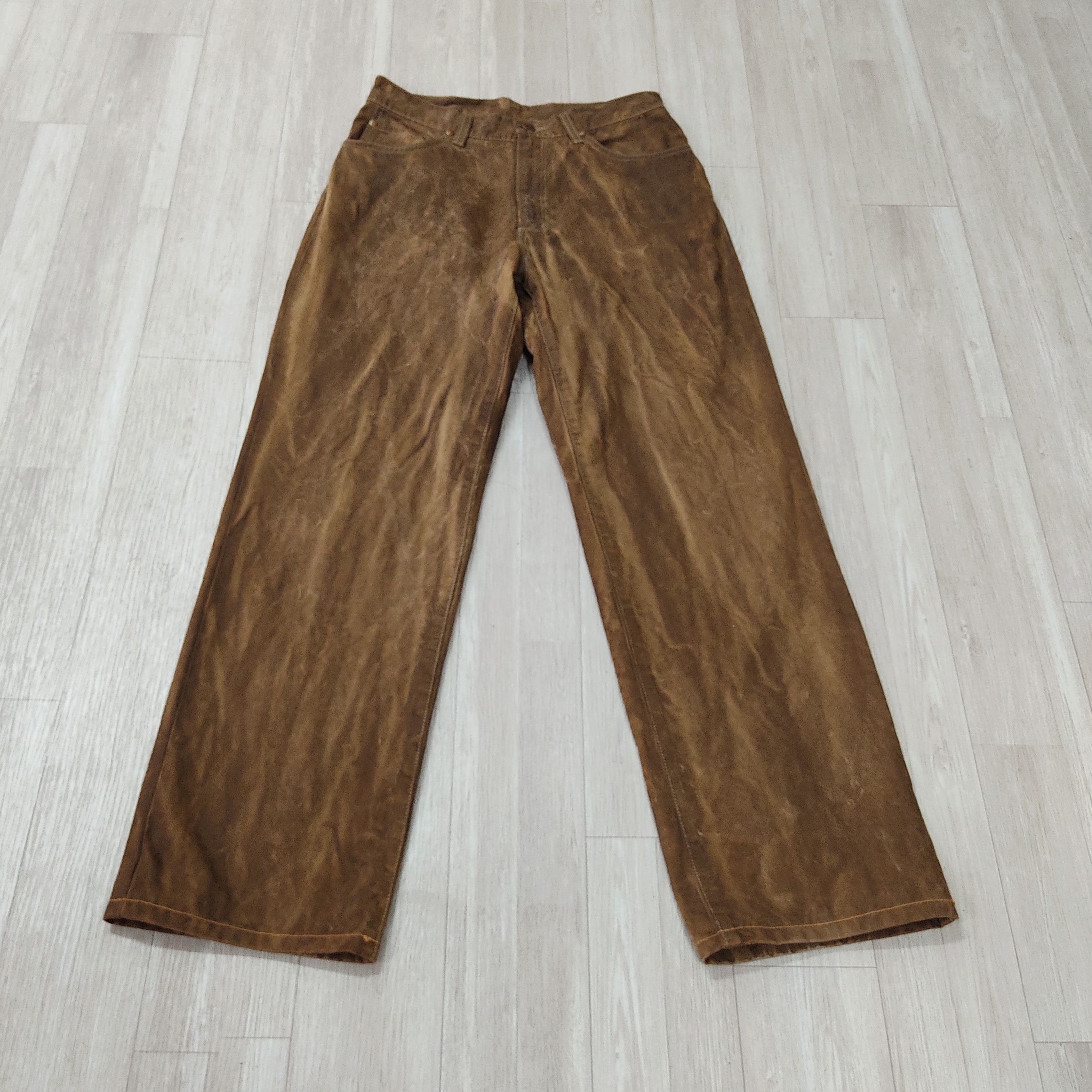 Wrangler Wrangler Blue Bell Rustic Brown Washed Denim Pants Size US 29 - 5 Thumbnail
