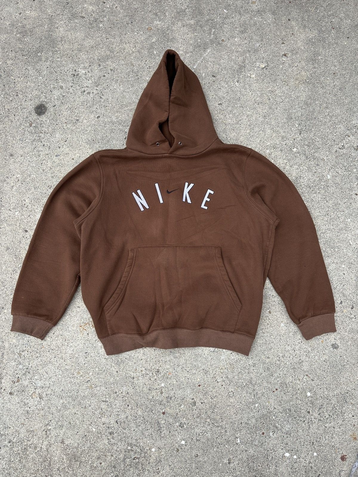 Nike × Vintage vintage nike embroidered hoodie Size US L / EU 52-54 / 3 - 1 Thumbnail