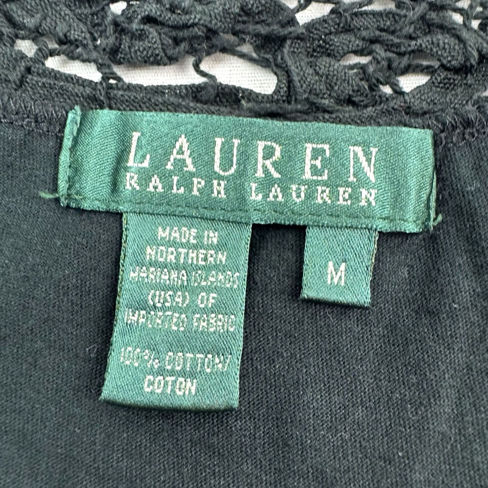 Ralph Lauren VINTAGE Lauren Ralph Lauren Top Womens Medium Lace Designer Preppy Y2K Size M / US 6-8 / IT 42-44 - 3 Thumbnail