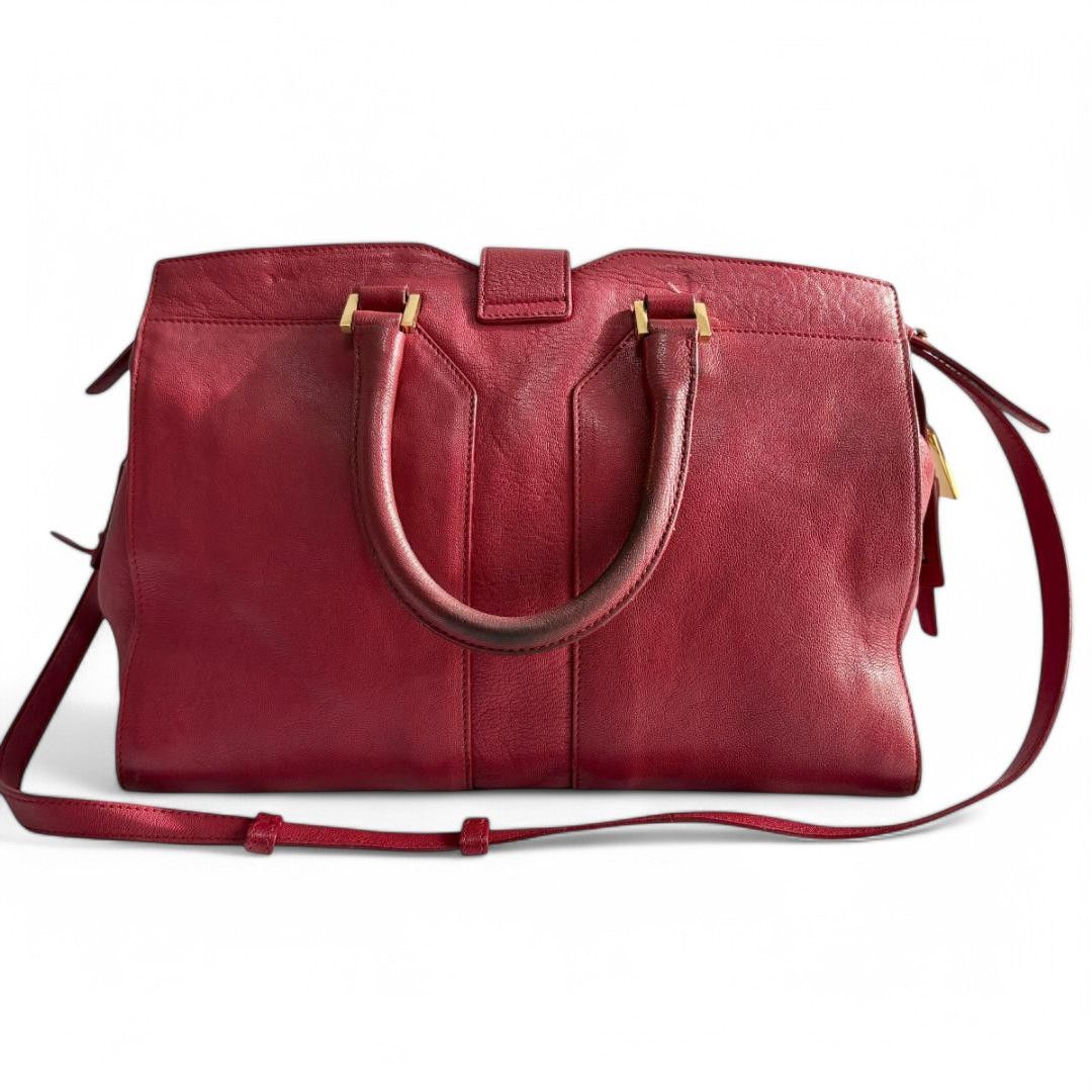 Yves Saint Laurent Yves Saint Laurent - Cabas Chic Handbag YSL Shoulder Bag Red Size ONE SIZE - 3 Thumbnail
