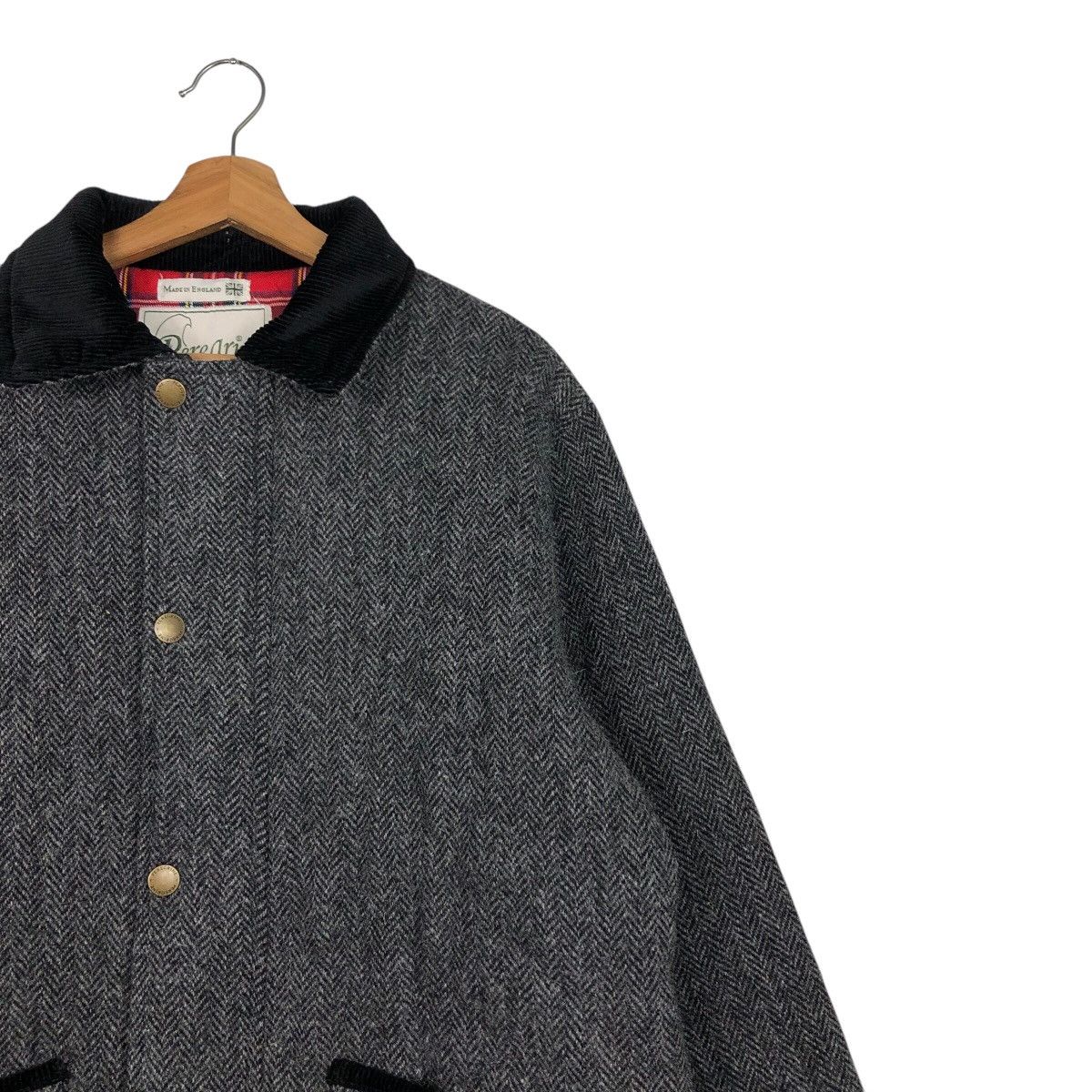 Harris Tweed 📌Vintage Chore Wool Jacket Quilted Peregrine Harris Tweed Size US L / EU 52-54 / 3 - 7 Thumbnail