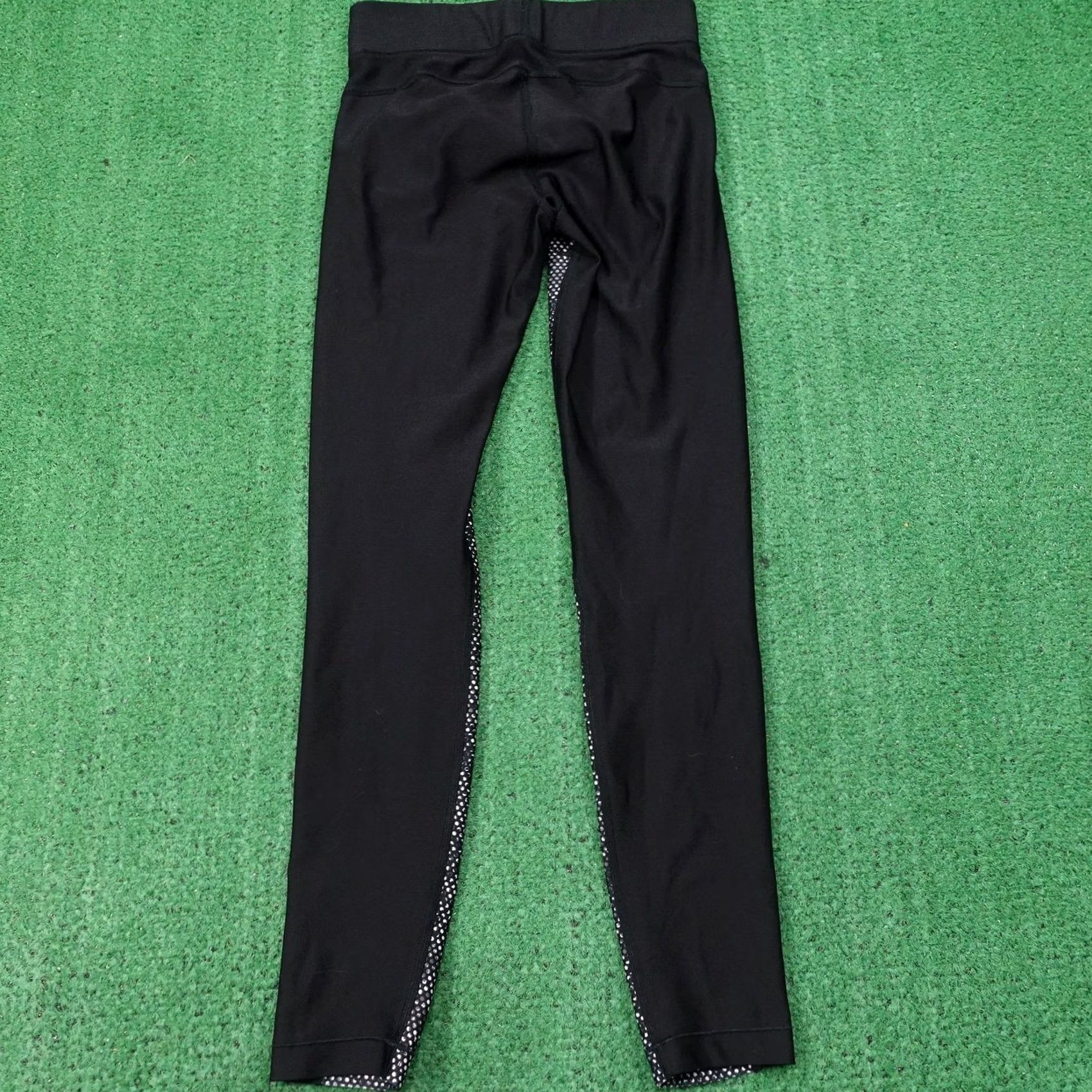 Under Armour Under Armour Leggings Womens S Black Polka Dot HeatGear Compression Workout Size 28" / US 6 / IT 42 - 5 Thumbnail