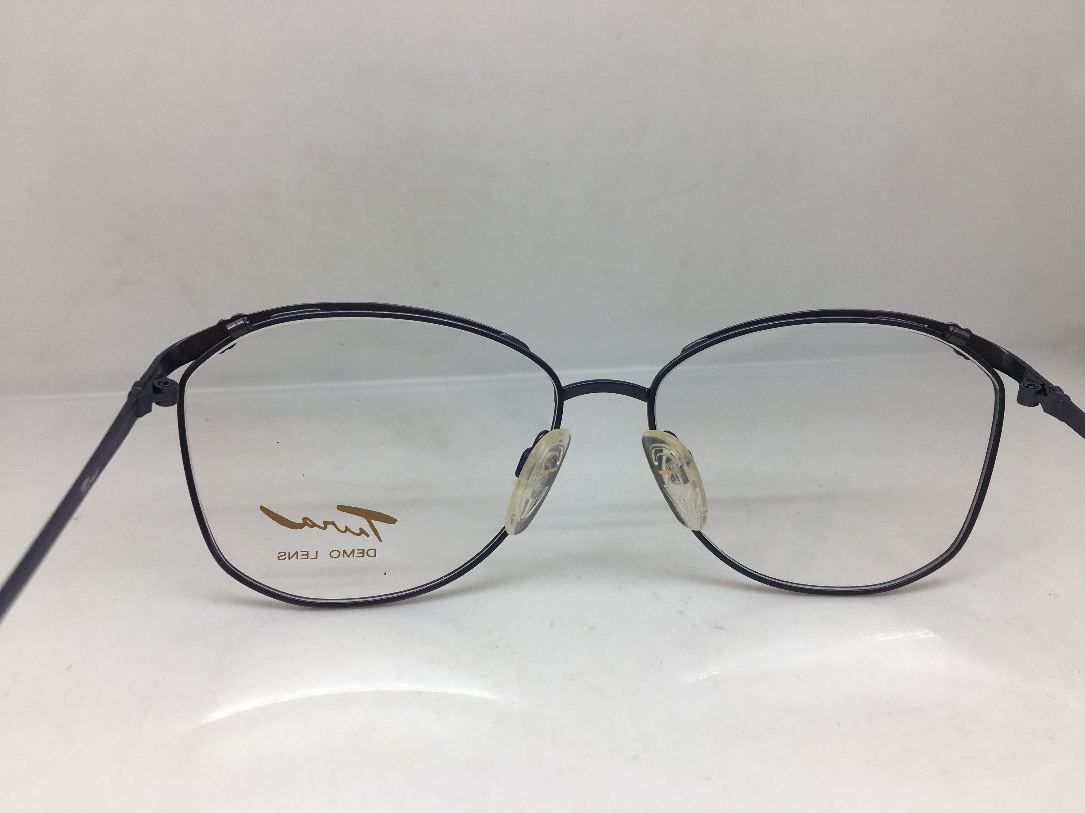 Vintage Vintage 80s TURA Blue Purple Woman Eyeglasses Frame Size ONE SIZE - 5 Thumbnail