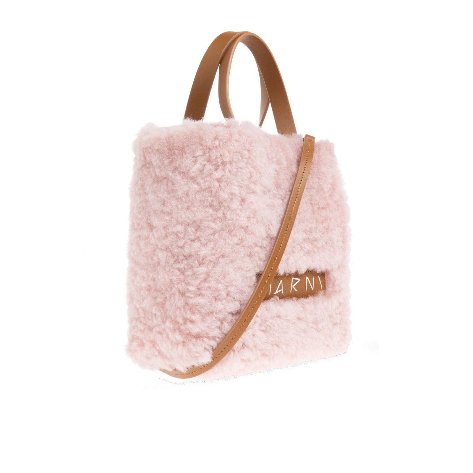 Marni MARNI Pink Shearling Shoulder Bag New & Authentic Size ONE SIZE - 3 Thumbnail