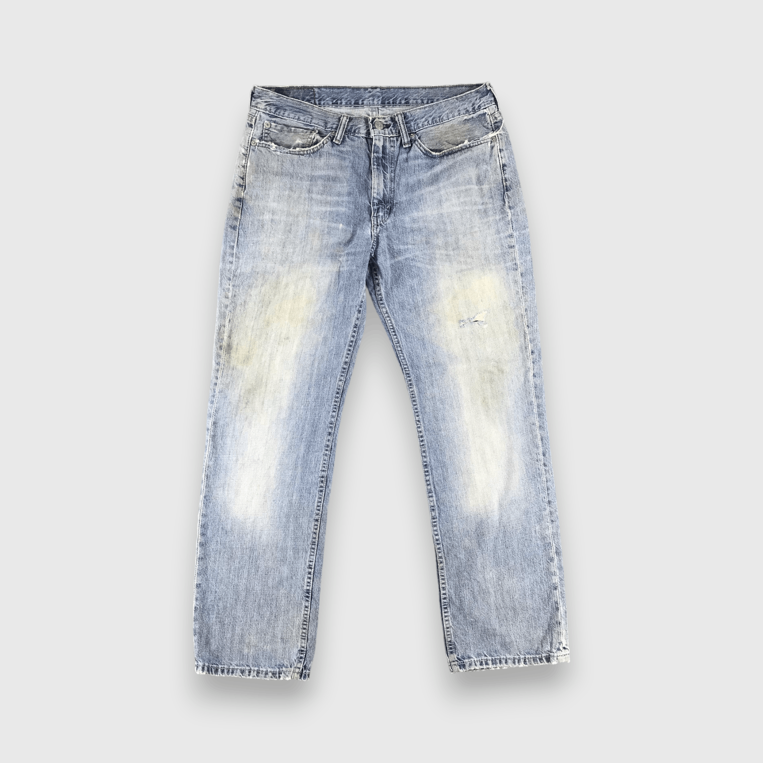 Levi's Dirty Vintage Levis 514 Jeans Light Wash Denim-J1081 Size US 34 / EU 50 - 1 Thumbnail
